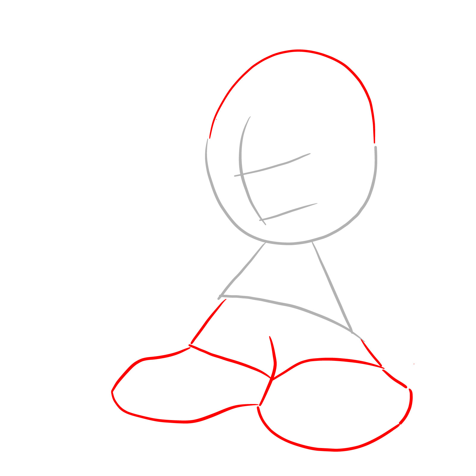 How to draw Pico - Pibby Corrupted - step 02