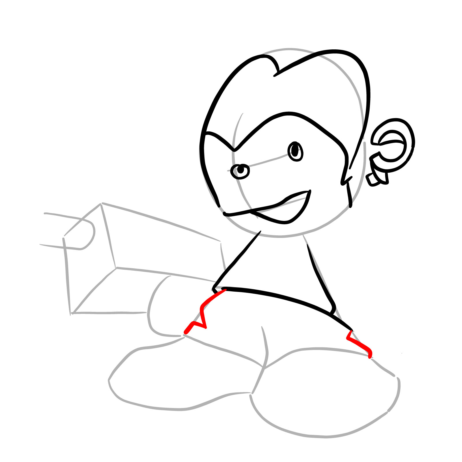 How to draw Pico - Pibby Corrupted - step 12
