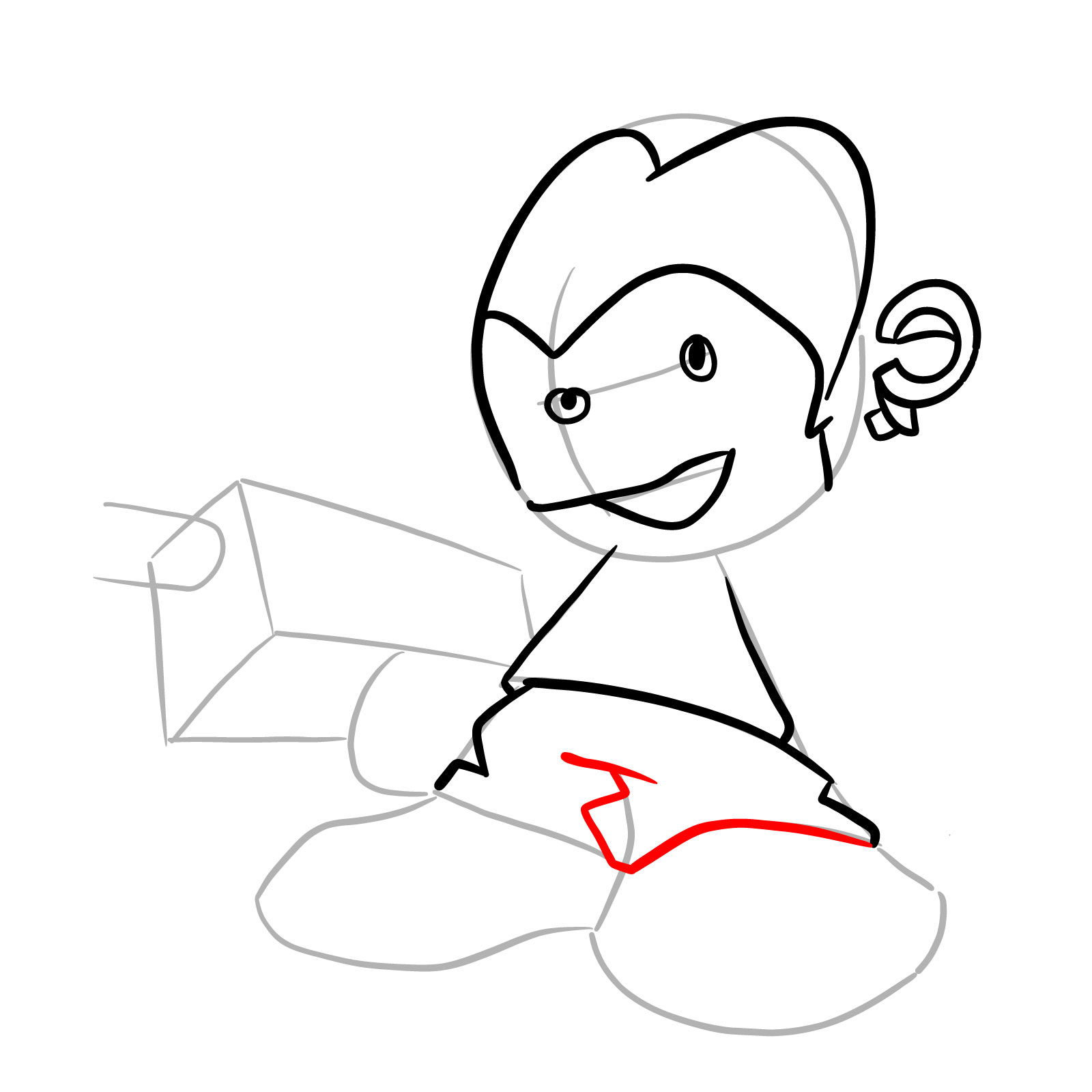 How to draw Pico - Pibby Corrupted - step 13