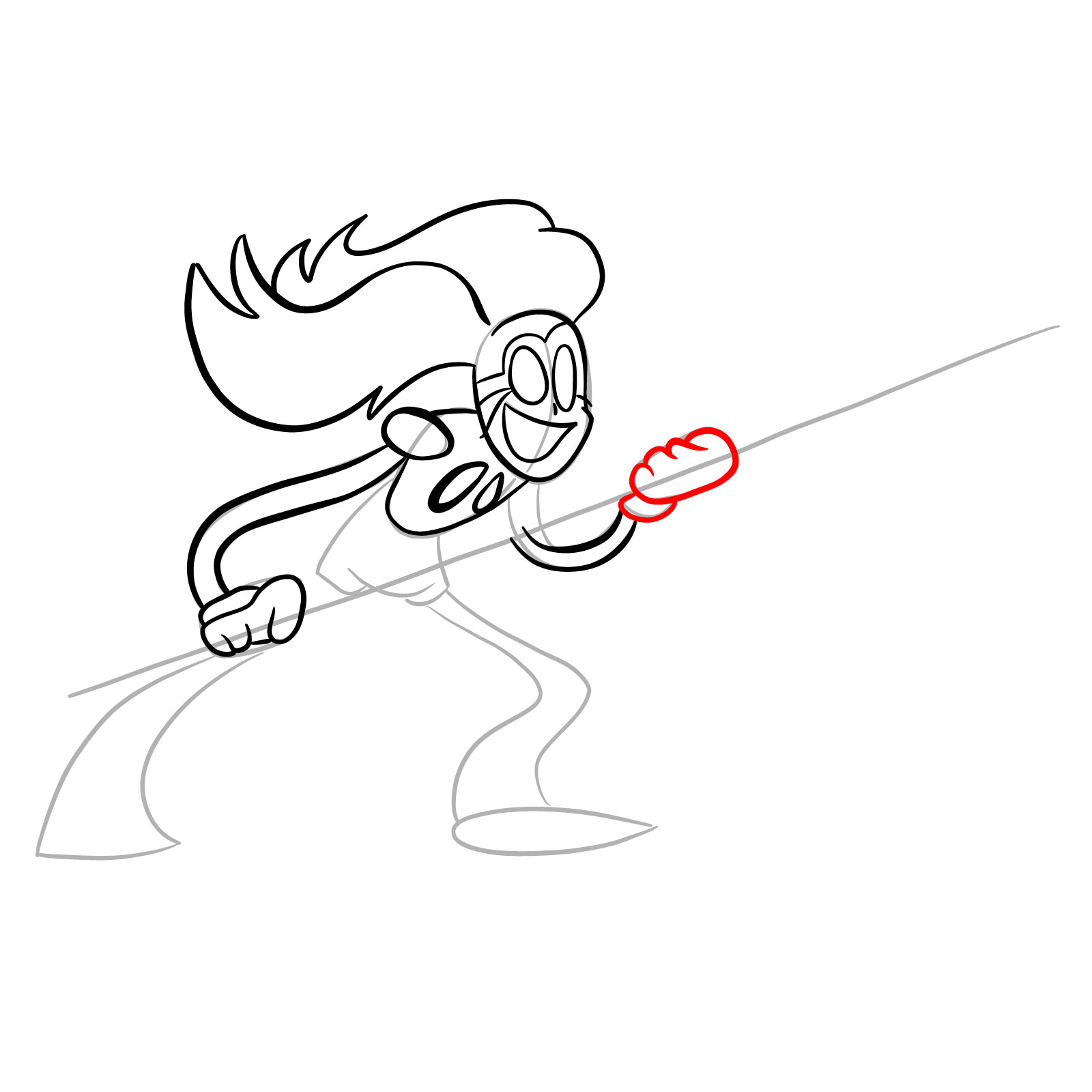 How to draw Spinel - Pibby Corrupted - step 15