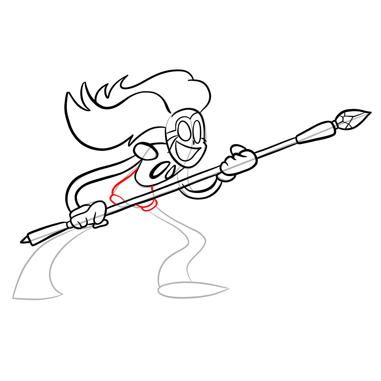How to draw Spinel - Pibby Corrupted - step 19
