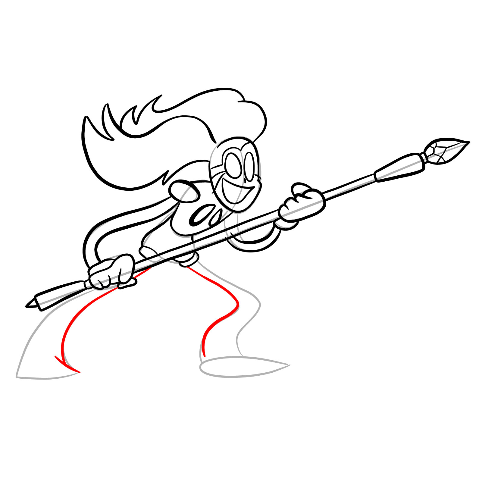 How to draw Spinel - Pibby Corrupted - step 20