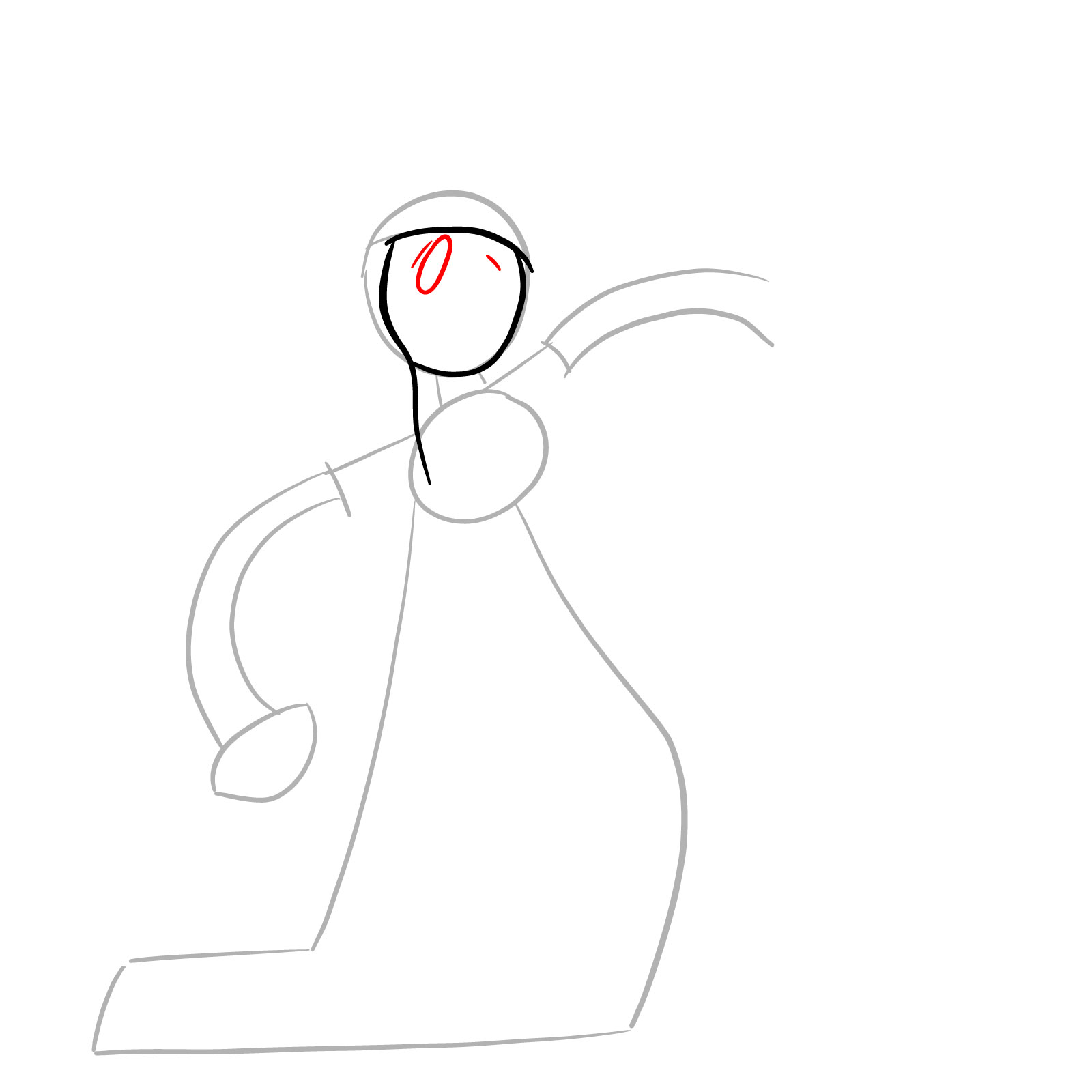 How to draw Pibby Corrupted Princess Bubblegum - step 05