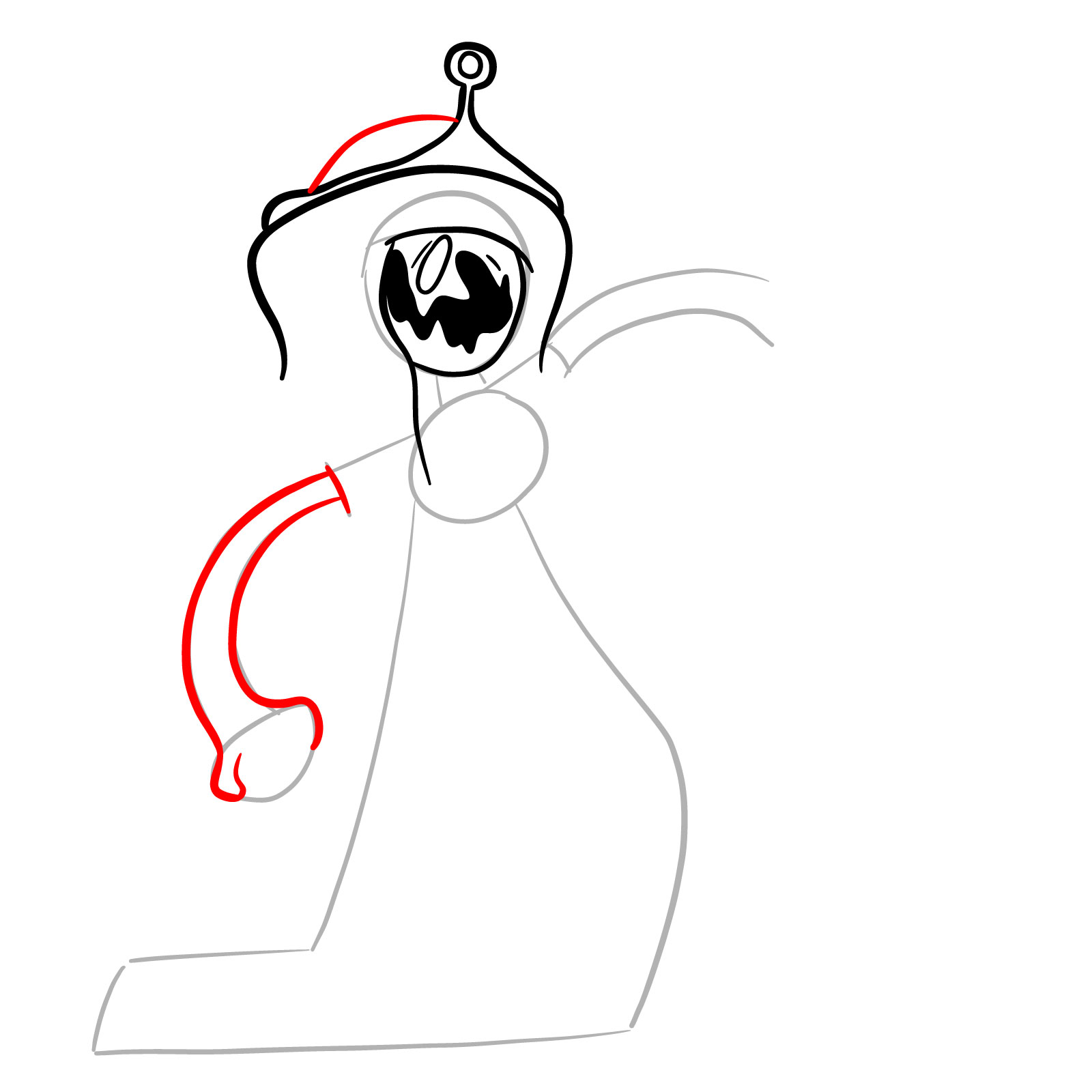 How to draw Pibby Corrupted Princess Bubblegum - step 10