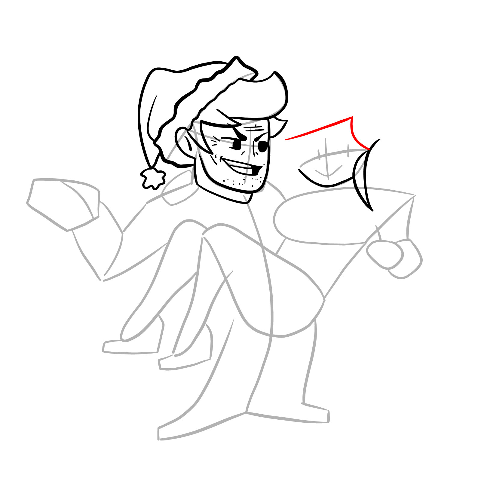 How to draw FNF Soft Daddy and Mommy - step 15