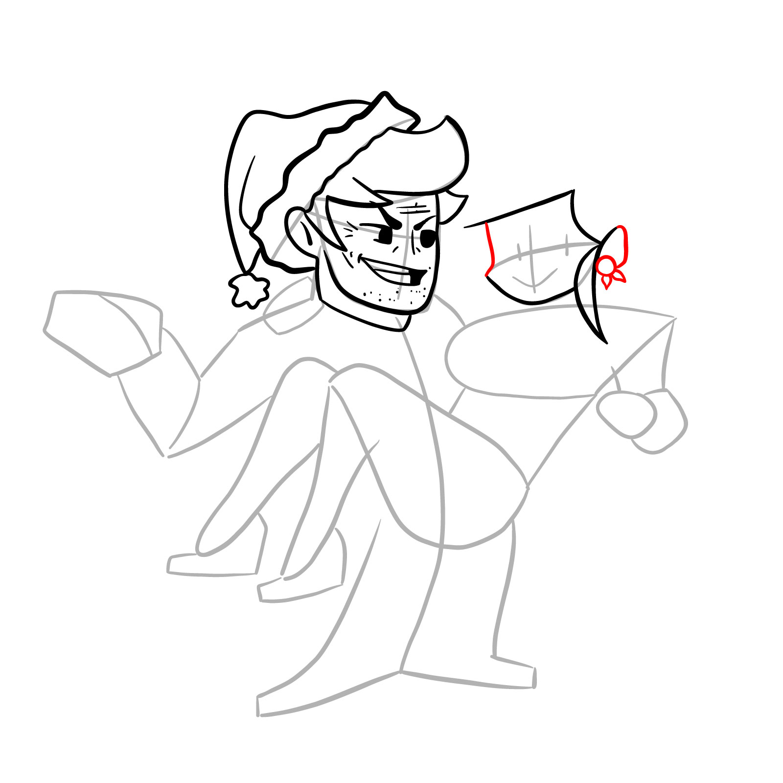 How to draw FNF Soft Daddy and Mommy - step 16