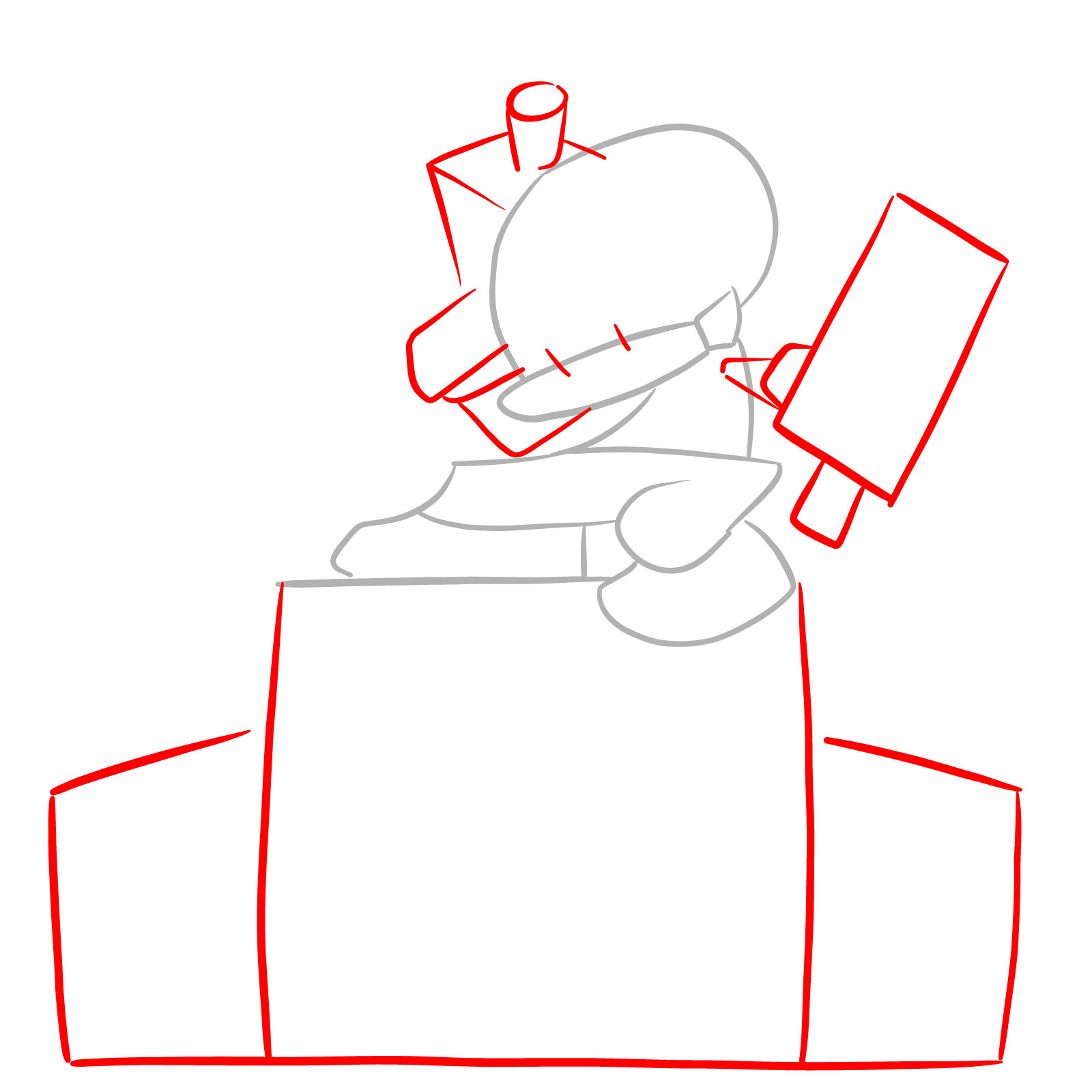 How to draw Pico on the speakers - step 03
