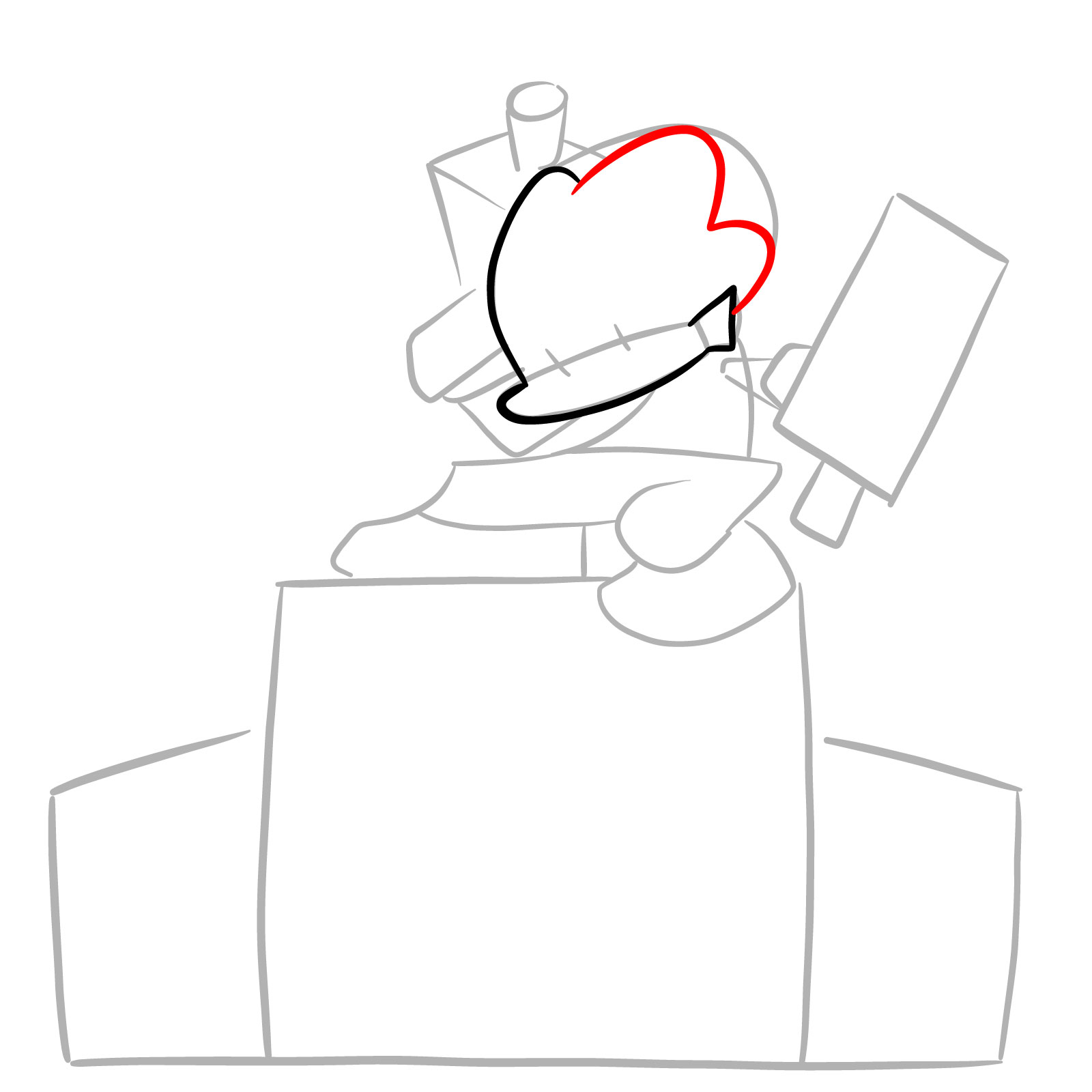 How to draw Pico on the speakers - step 06