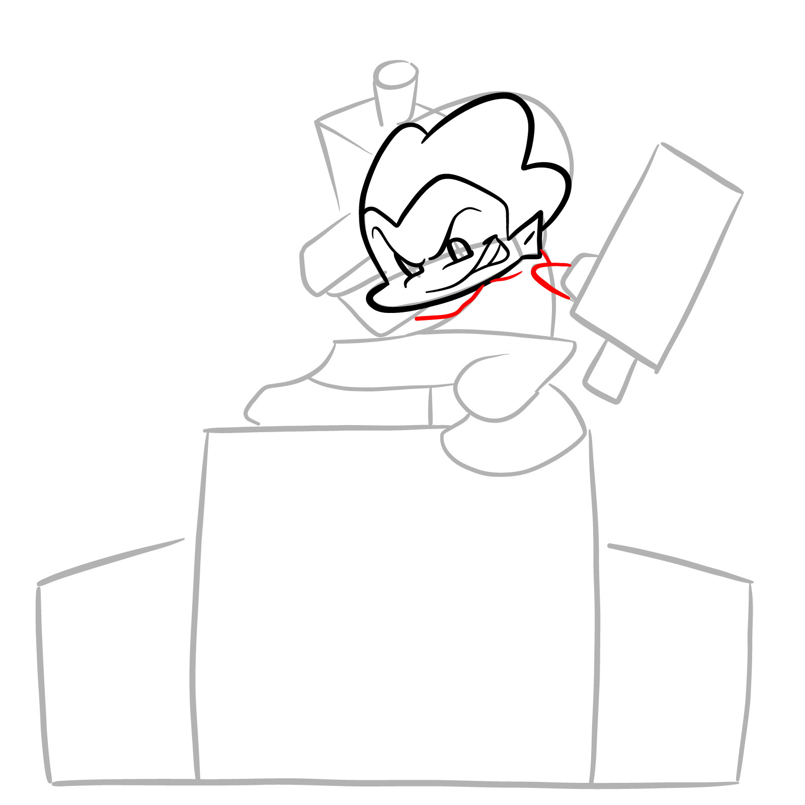 How to draw Pico on the speakers - step 10