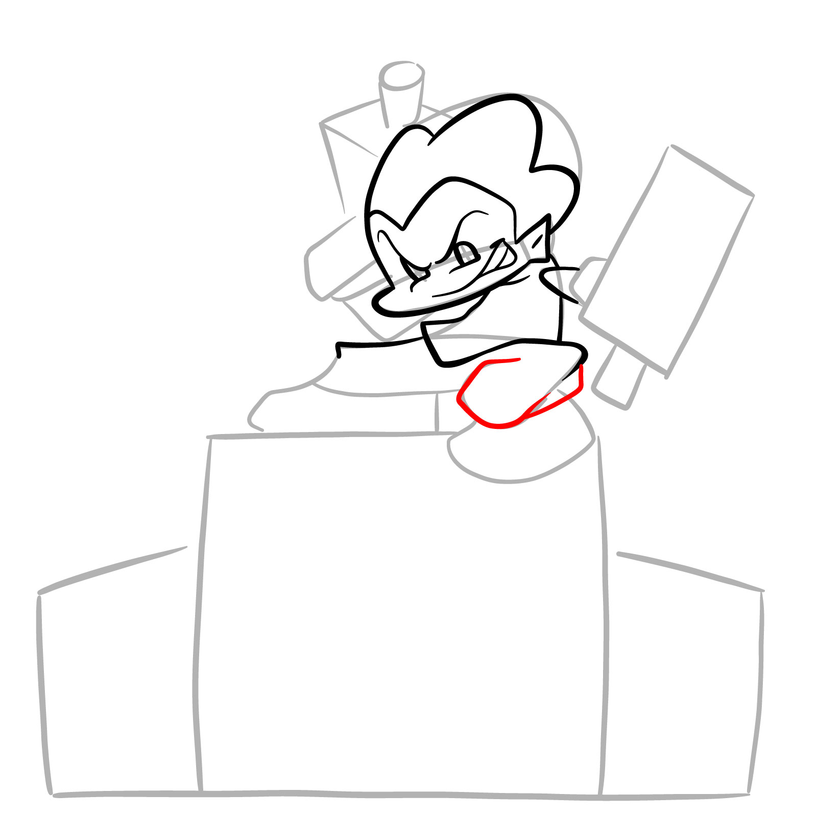How to draw Pico on the speakers - step 12