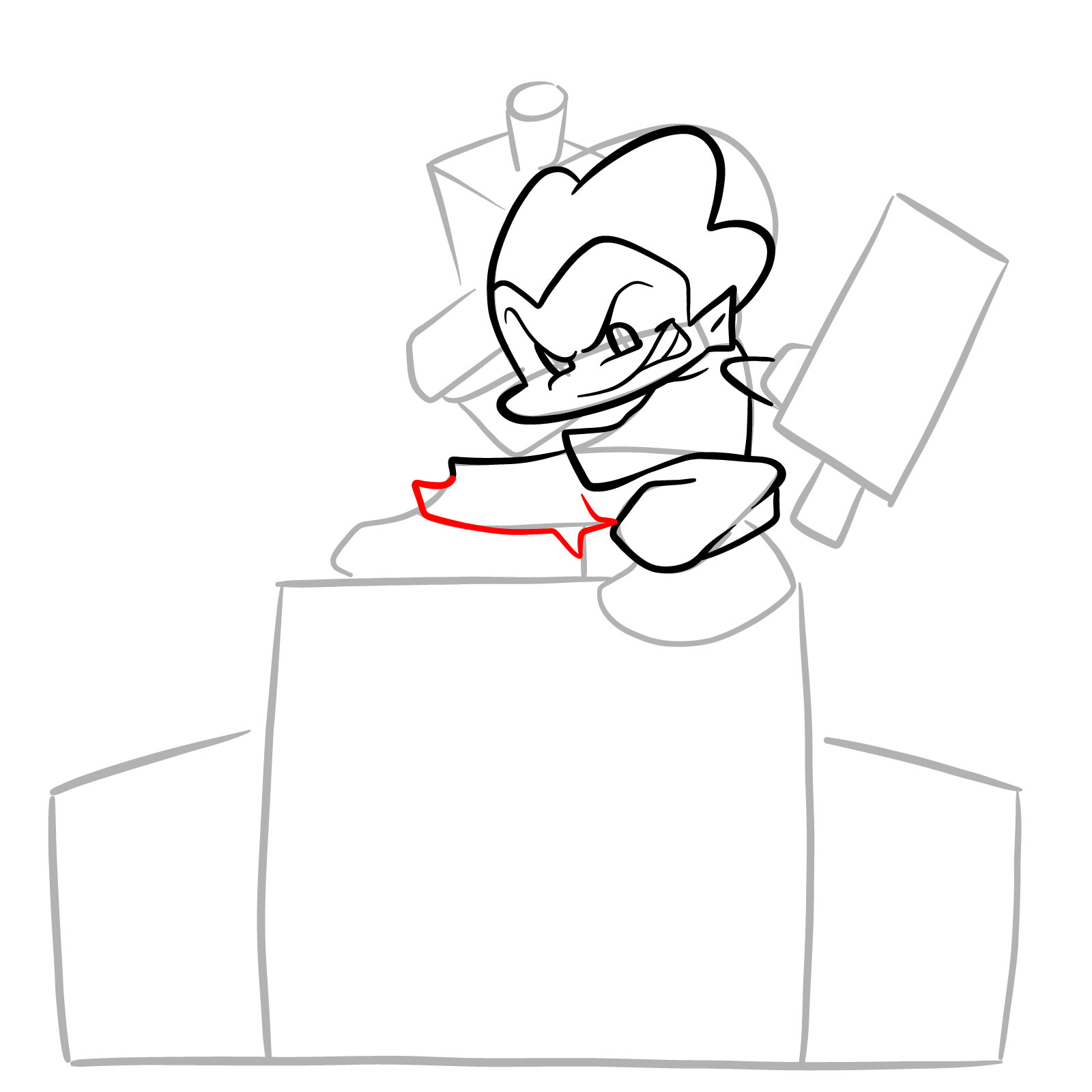 How to draw Pico on the speakers - step 13