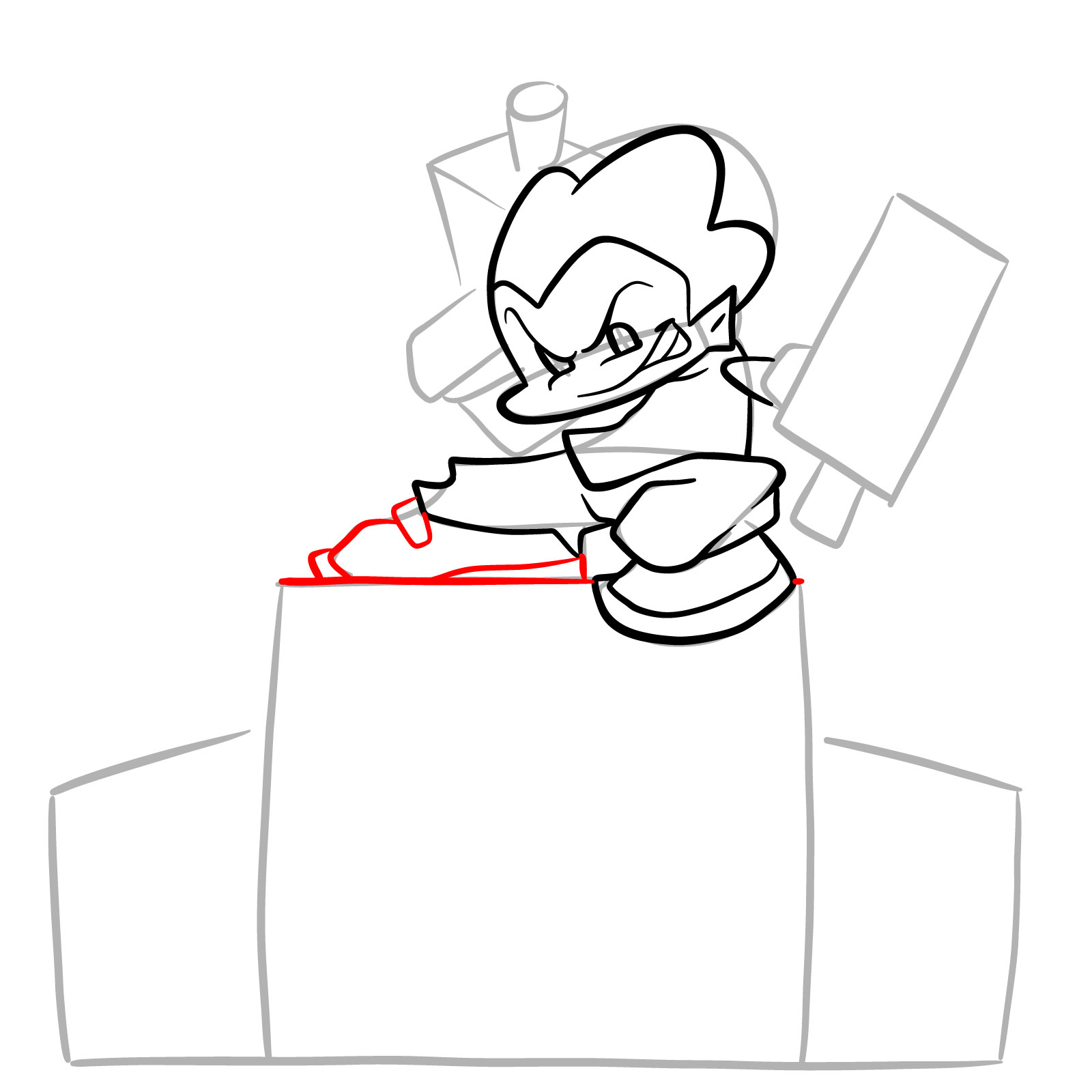 How to draw Pico on the speakers - step 15