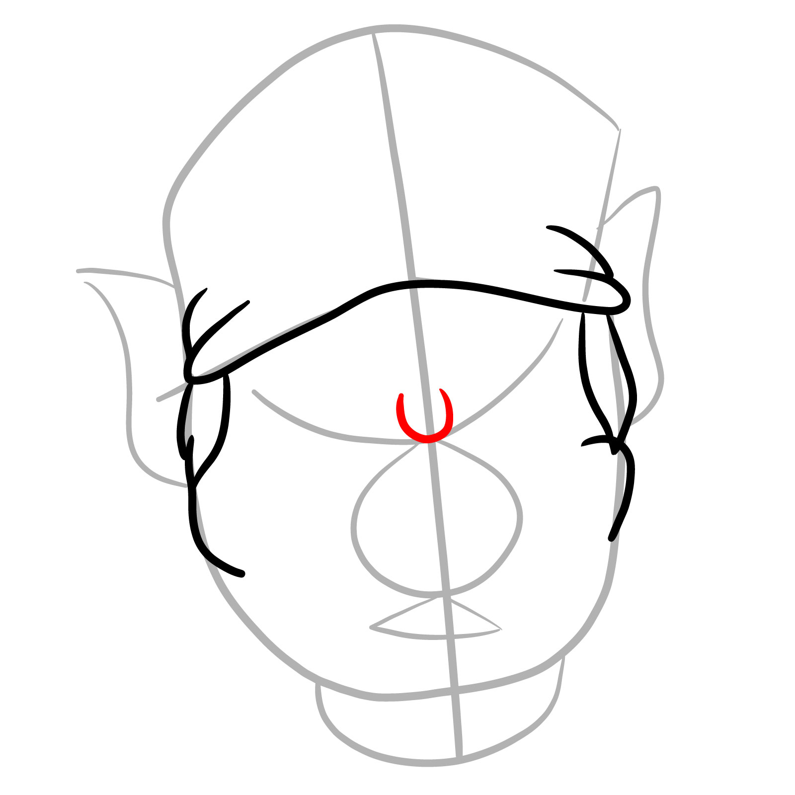 How to draw Wario Apparition  - step 06