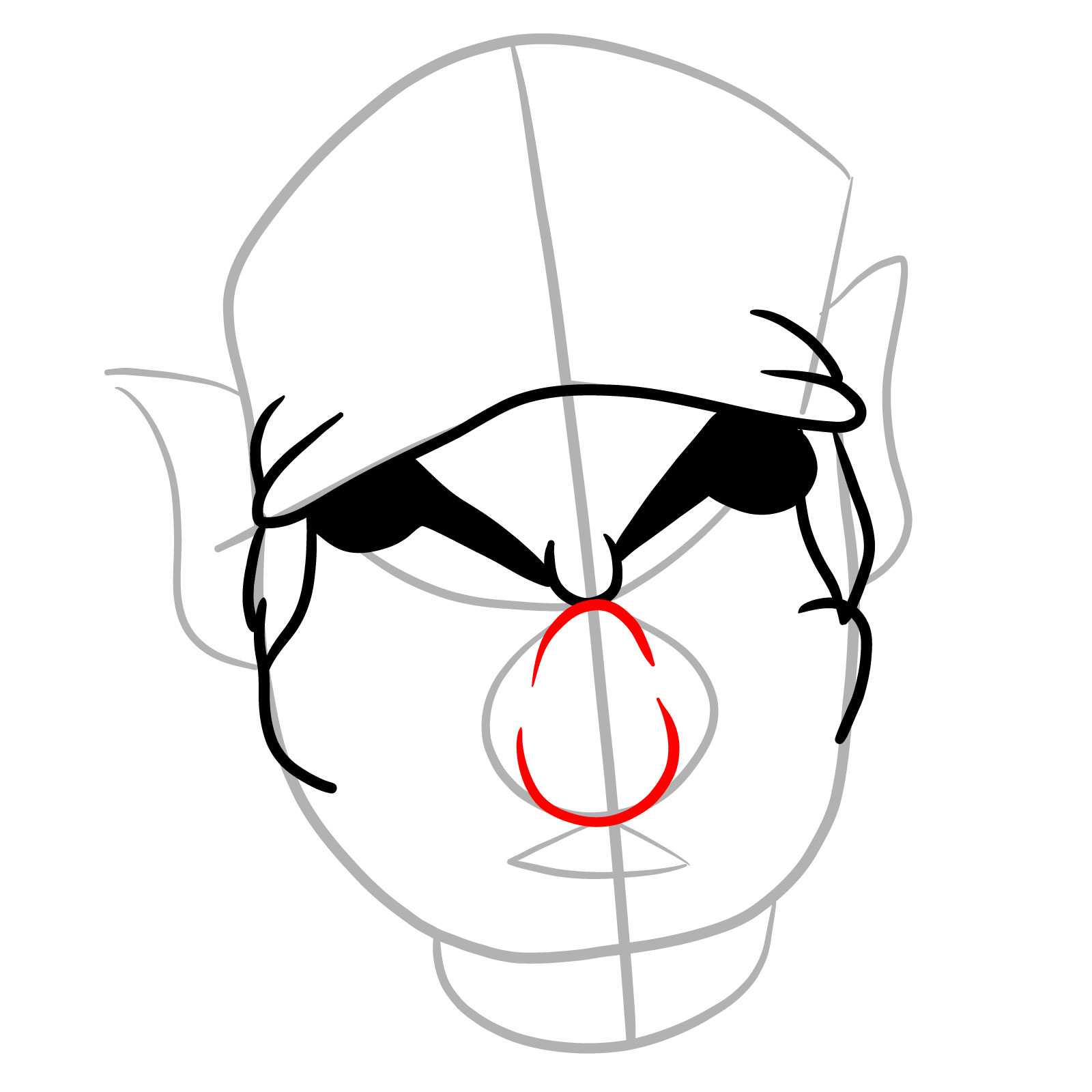 How to draw Wario Apparition  - step 08