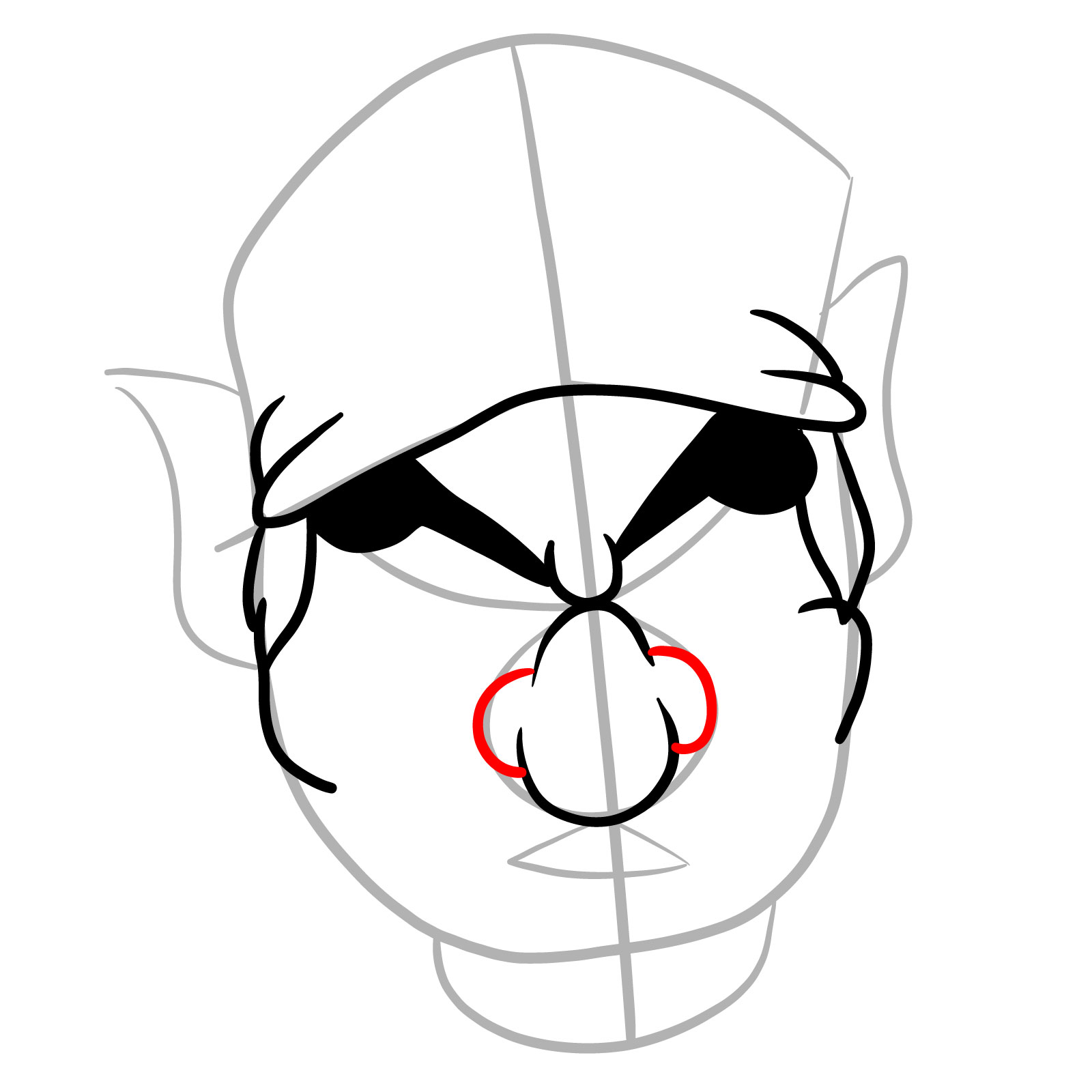 How to draw Wario Apparition  - step 09