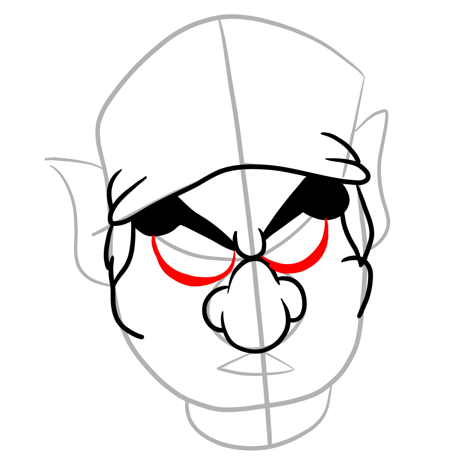 How to draw Wario Apparition  - step 10