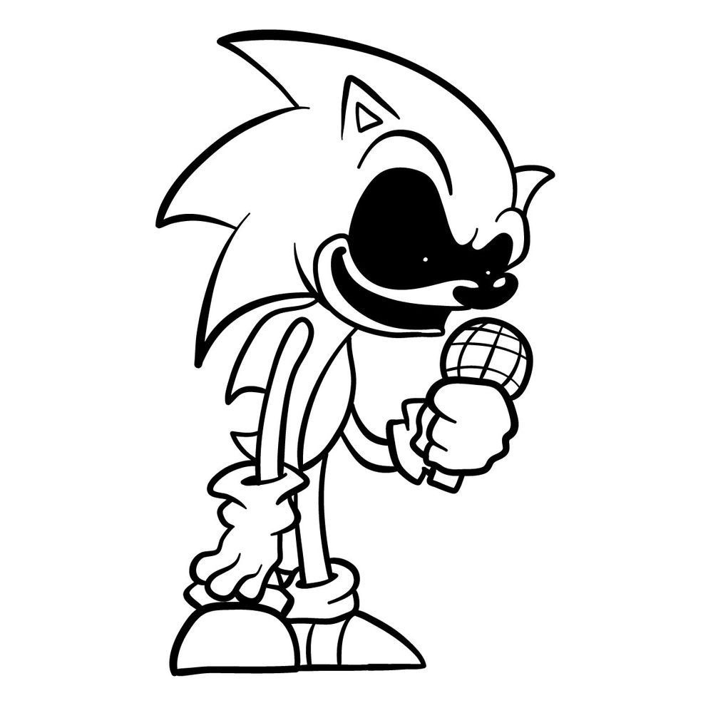 How to draw Sonic.Exe – FNF