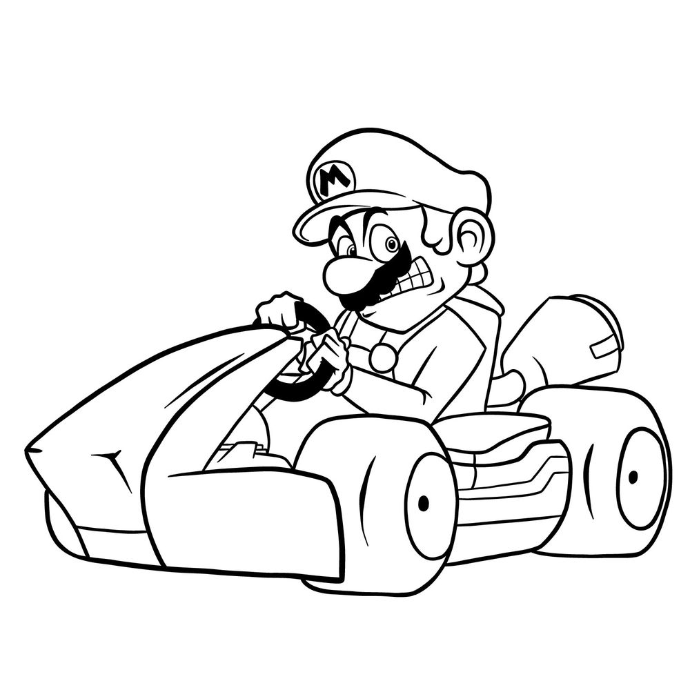 How to draw Race Traitors Mario