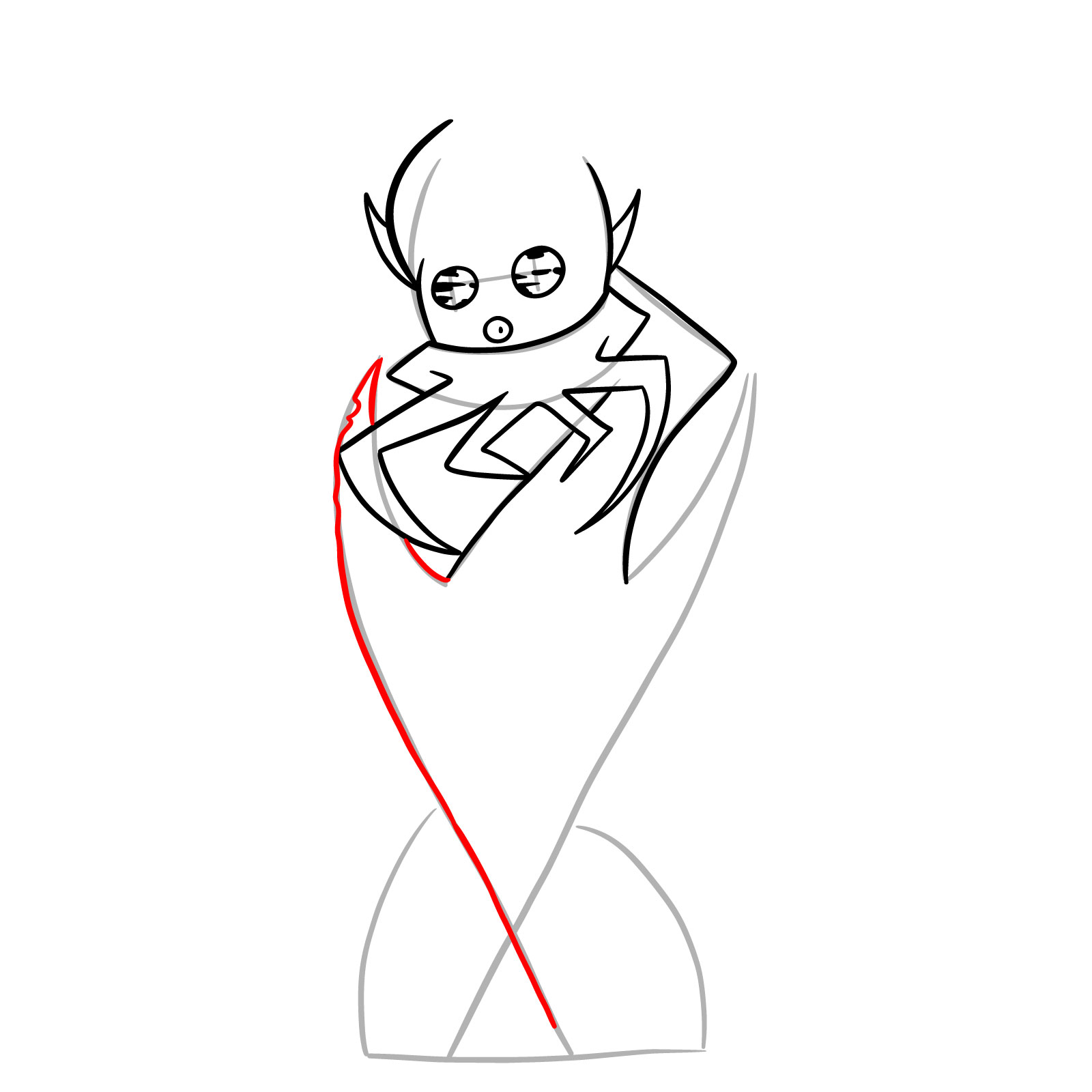 How to draw Starecrown (Body Inversion) - step 12