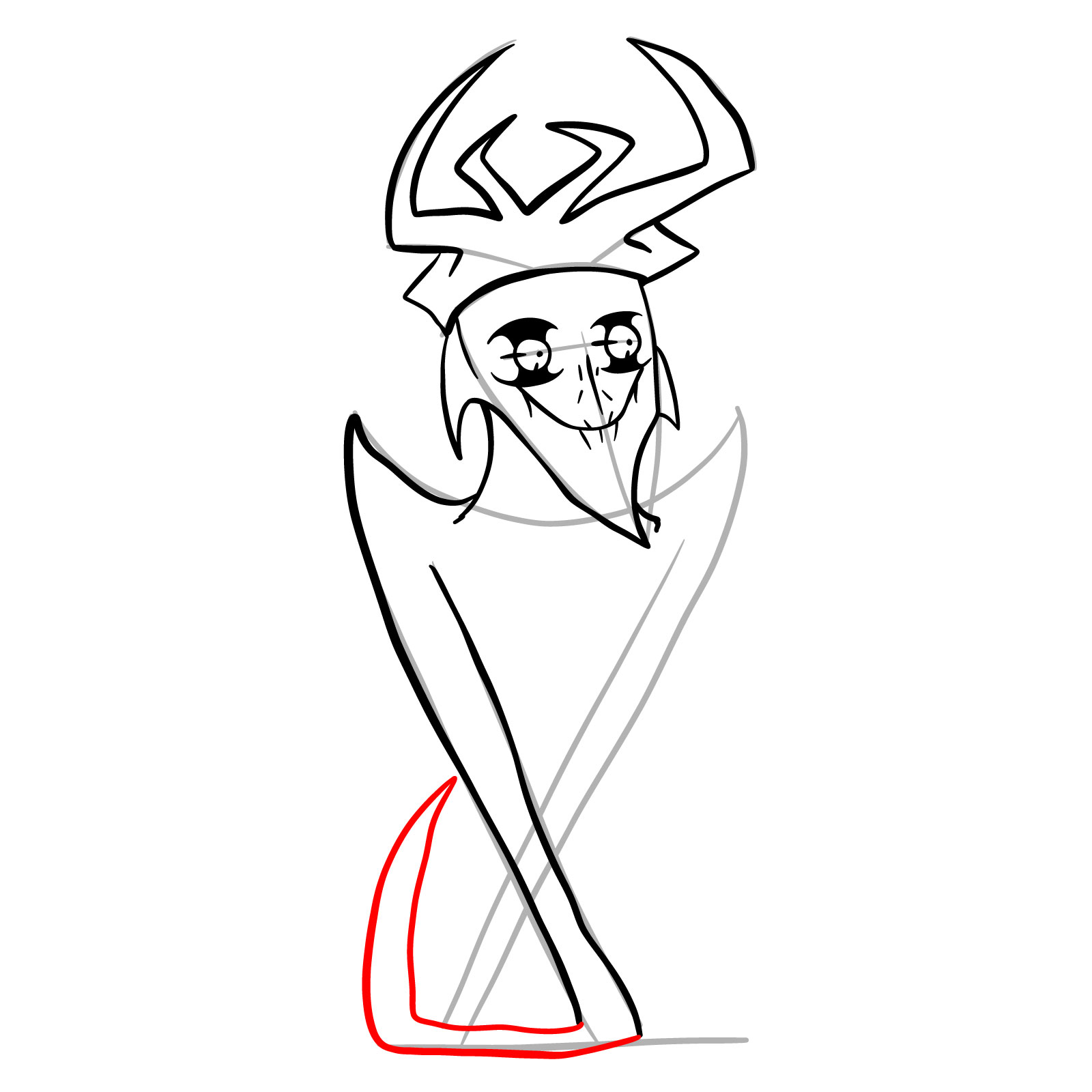 How to draw Starecrown (STARE) - step 18