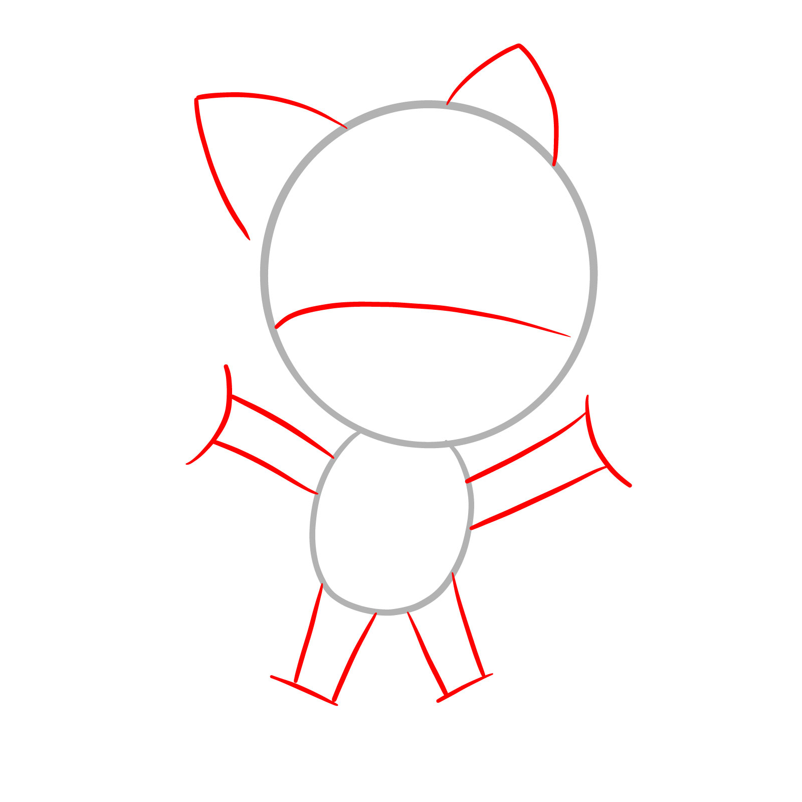 How to draw Sunky.MPEG - step 02