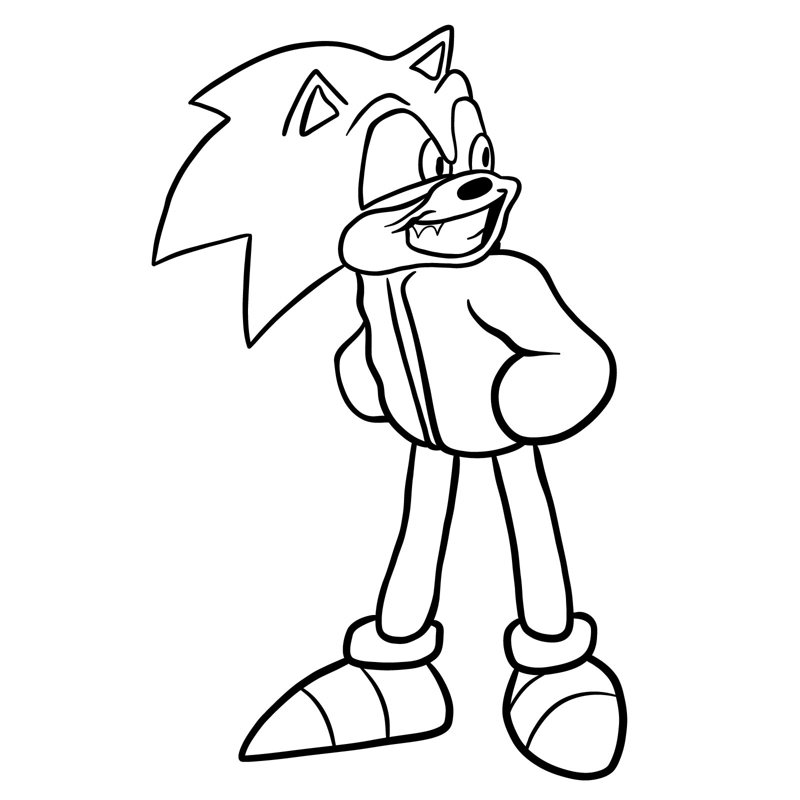 How to draw Drip Super Sonic - final step