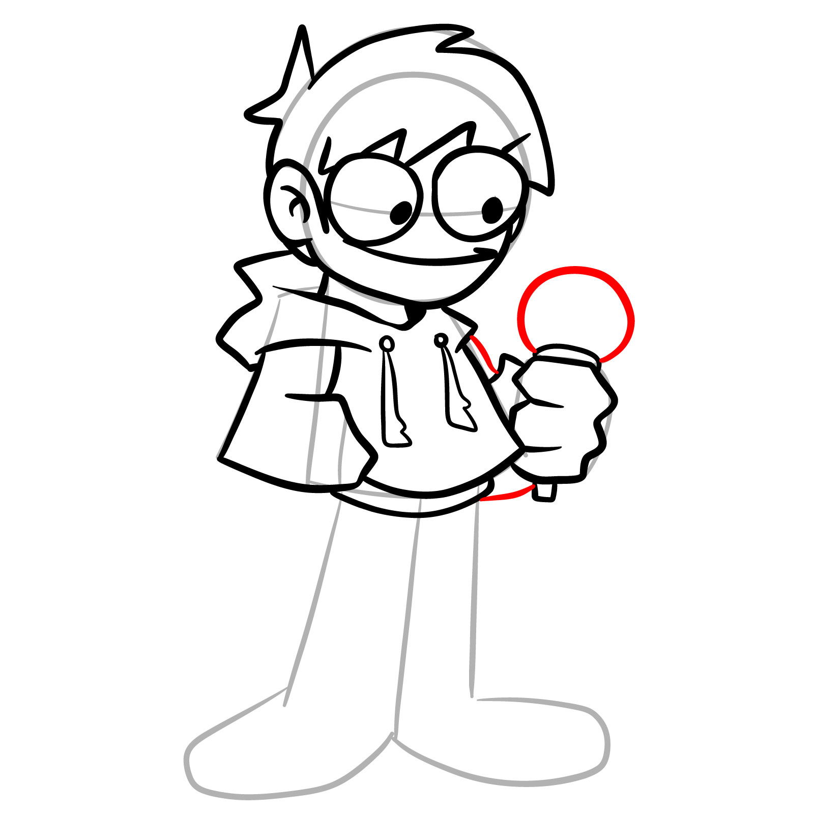 How to draw Edd from Online Vs - step 19