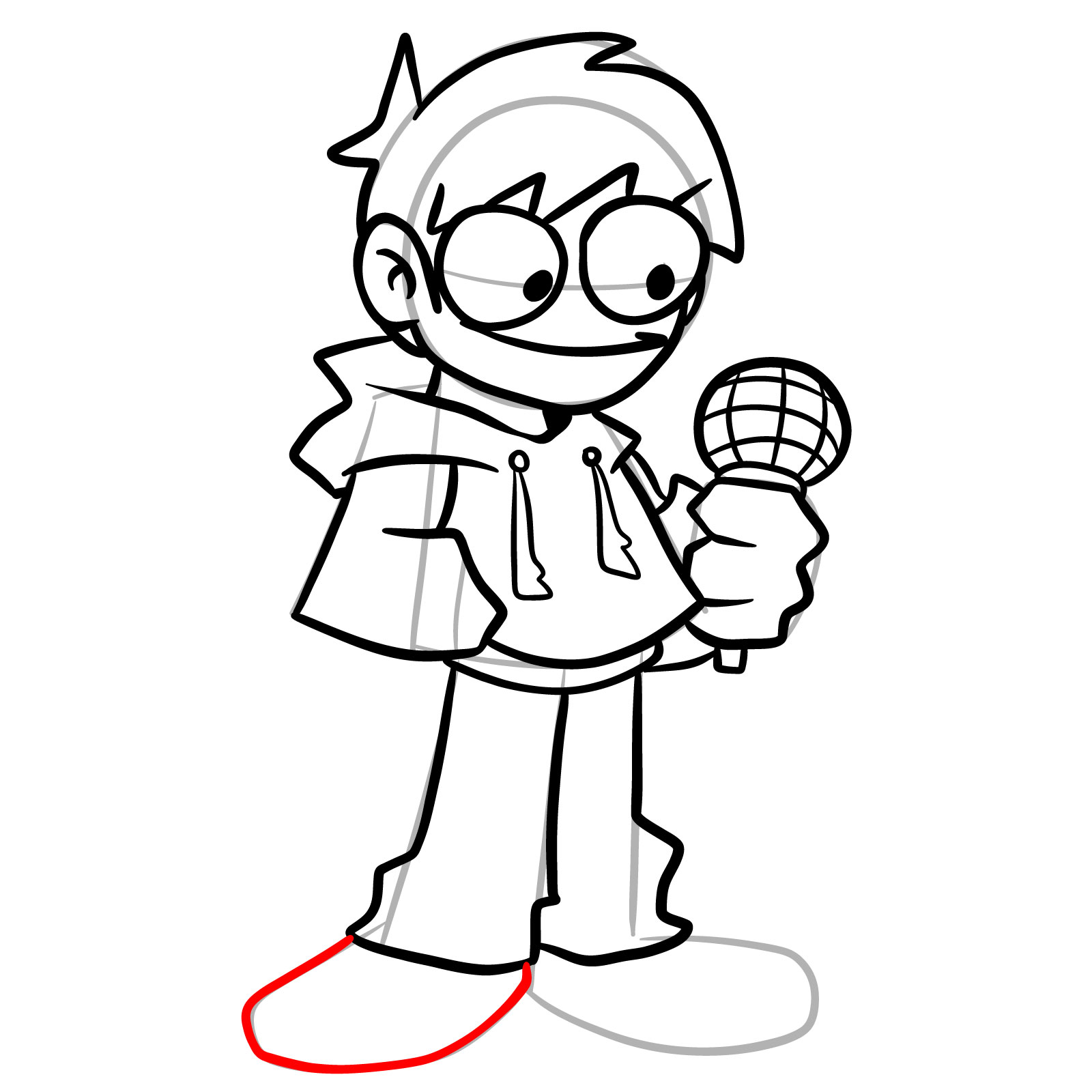 How to draw Edd from Online Vs - step 24