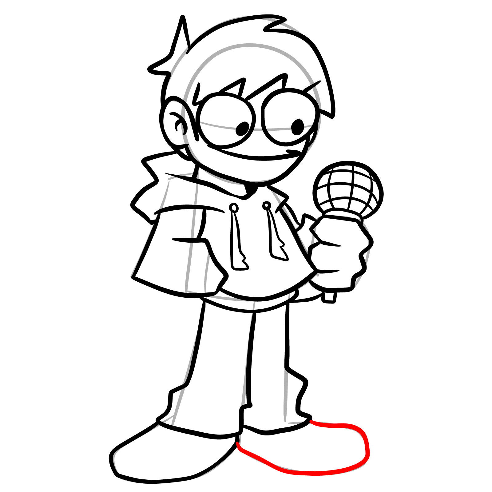 How to draw Edd from Online Vs - step 25