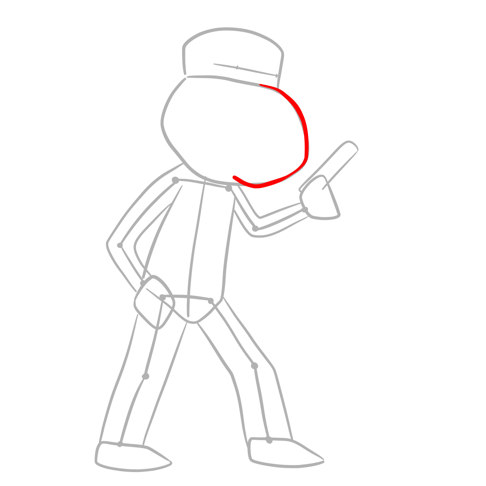 How to draw Glenn Quagmire (FNF x Pibby) - step 04