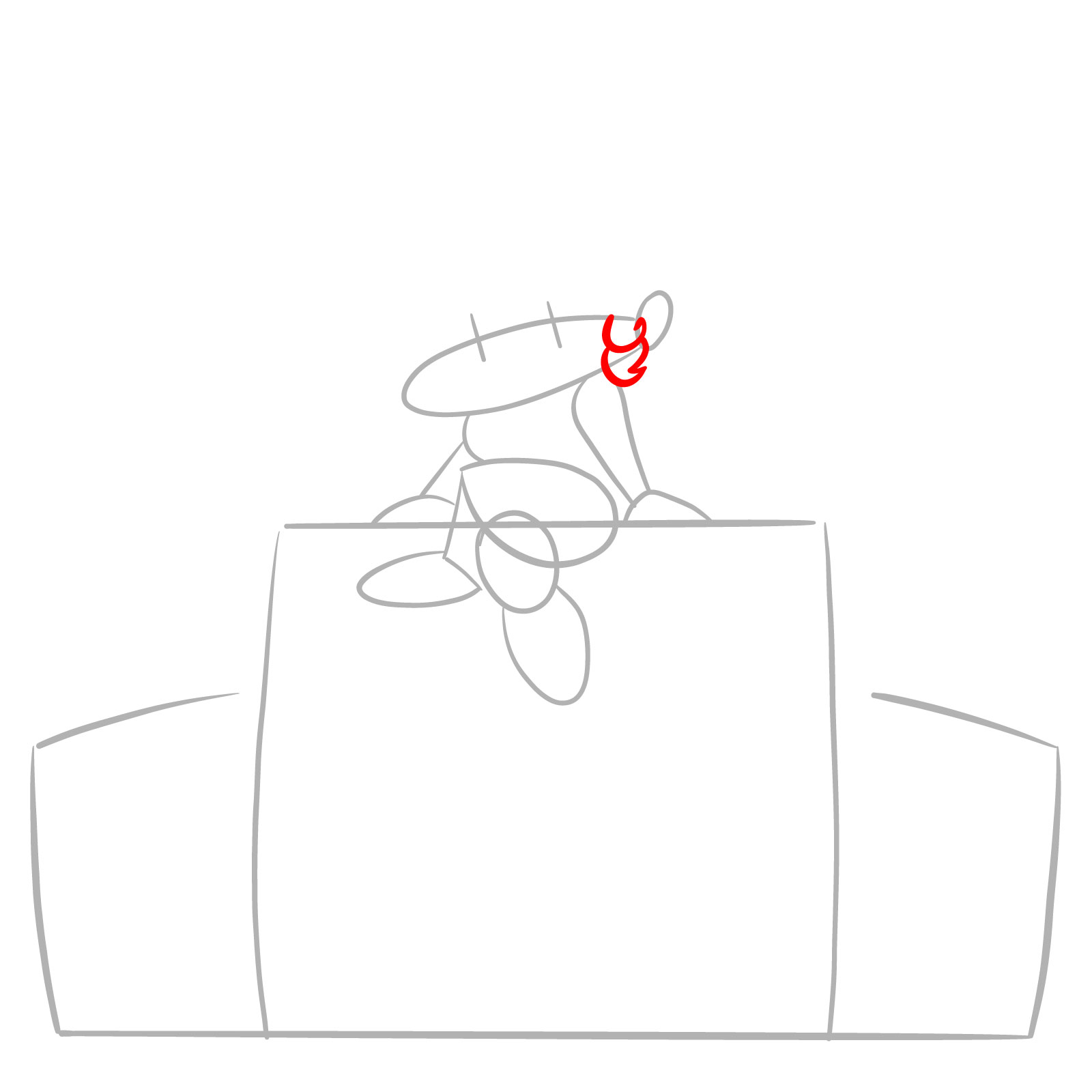 How to draw Santa GF on Speakers - step 04