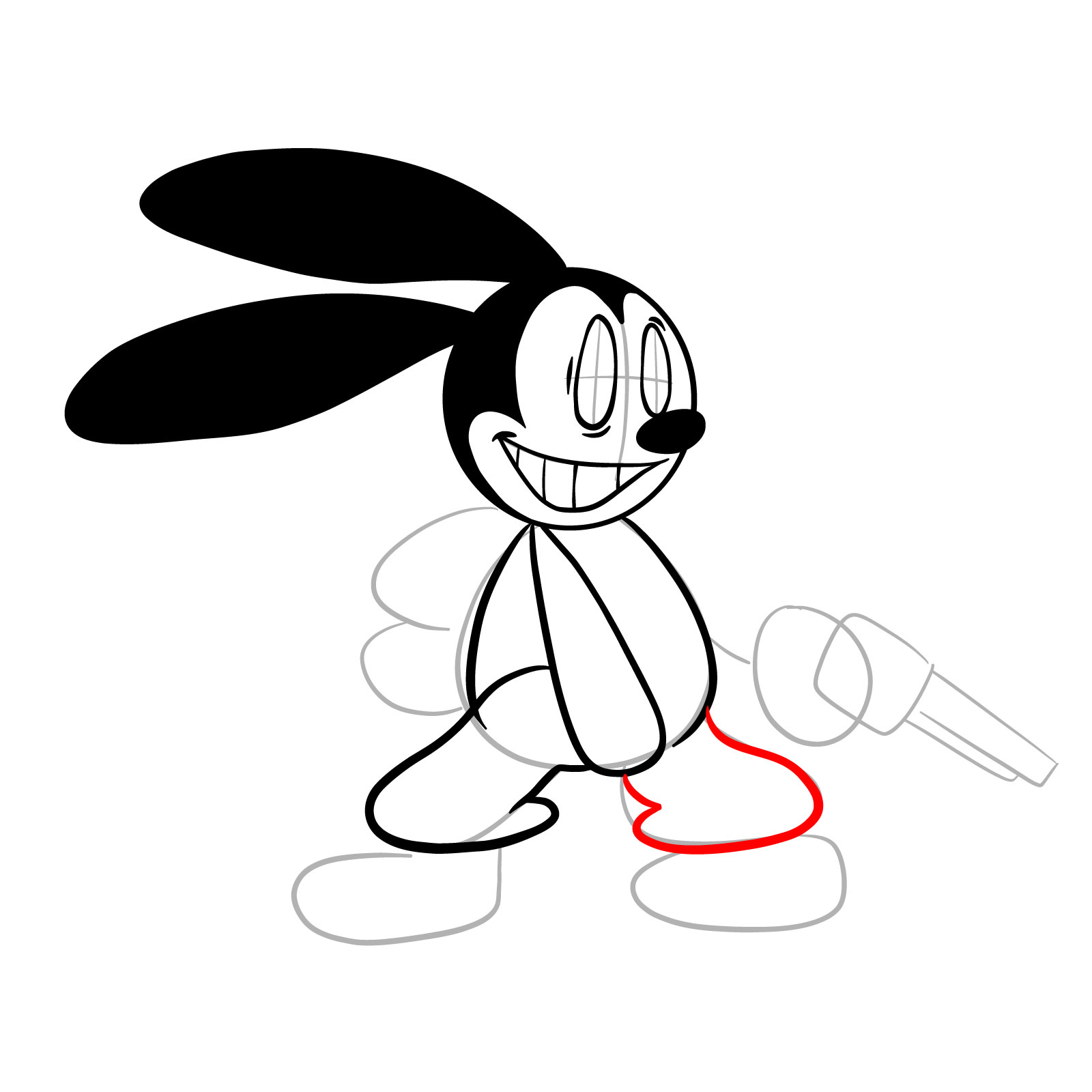 How to draw D-Side Oswald - step 16