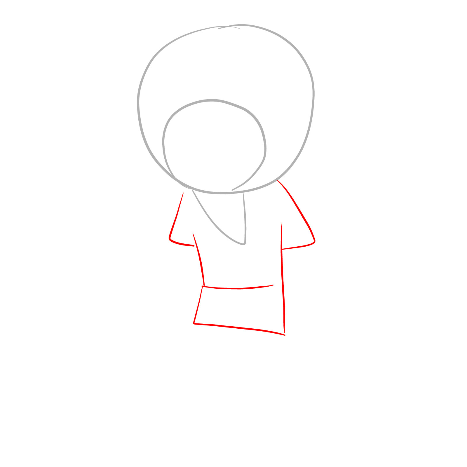 How to draw Rallo Tubbs Pibby Corrupted - step 02