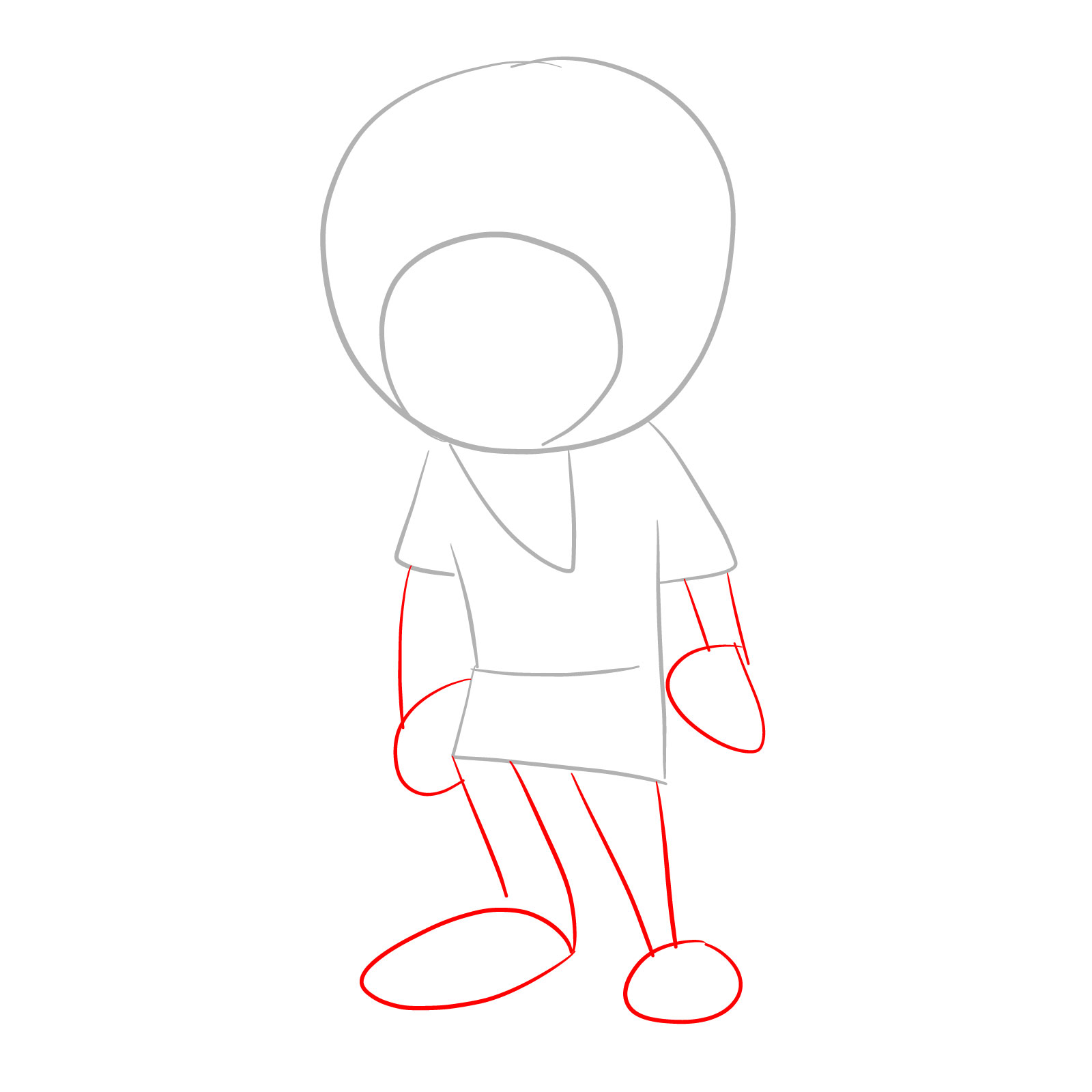 How to draw Rallo Tubbs Pibby Corrupted - step 03