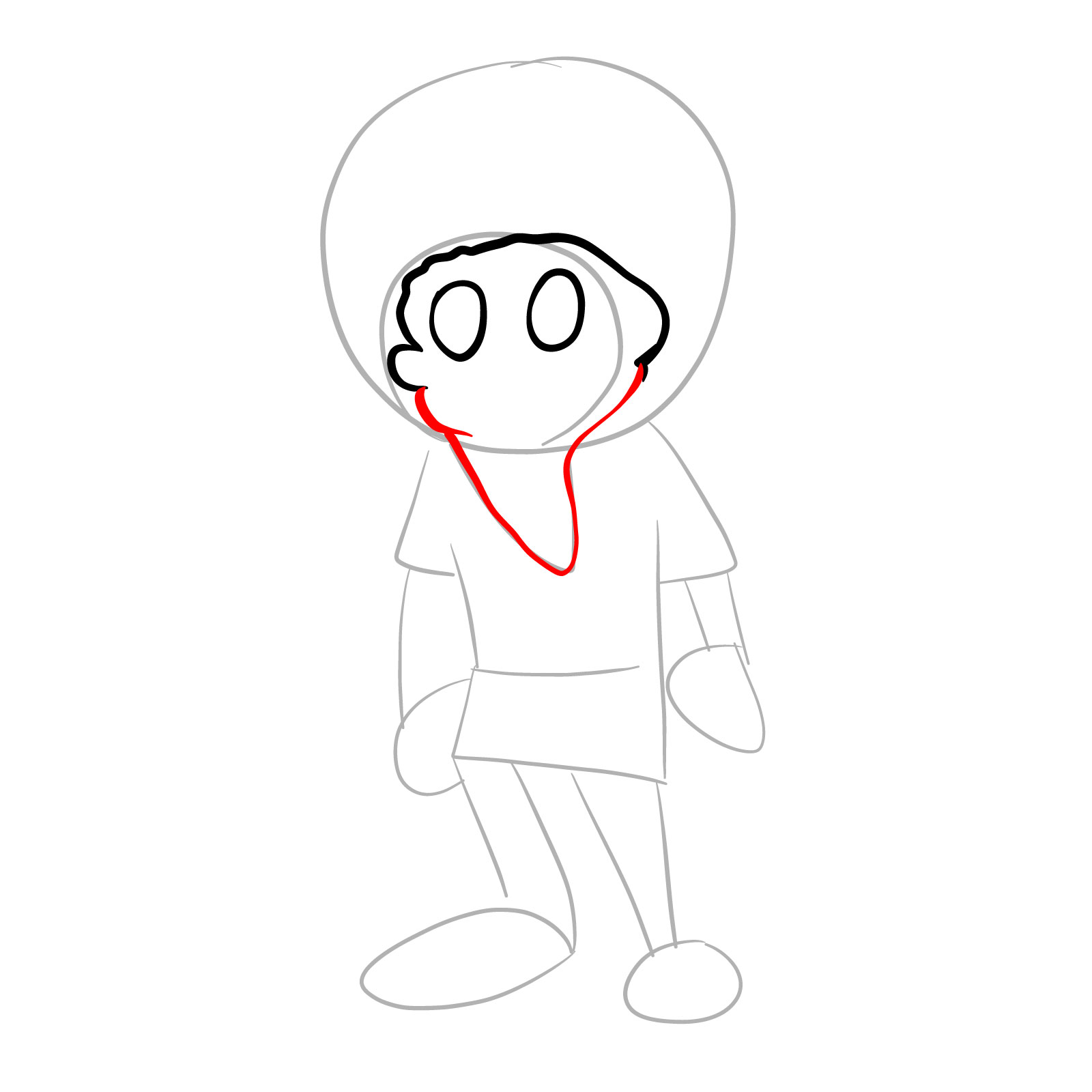 How to draw Rallo Tubbs Pibby Corrupted - step 06