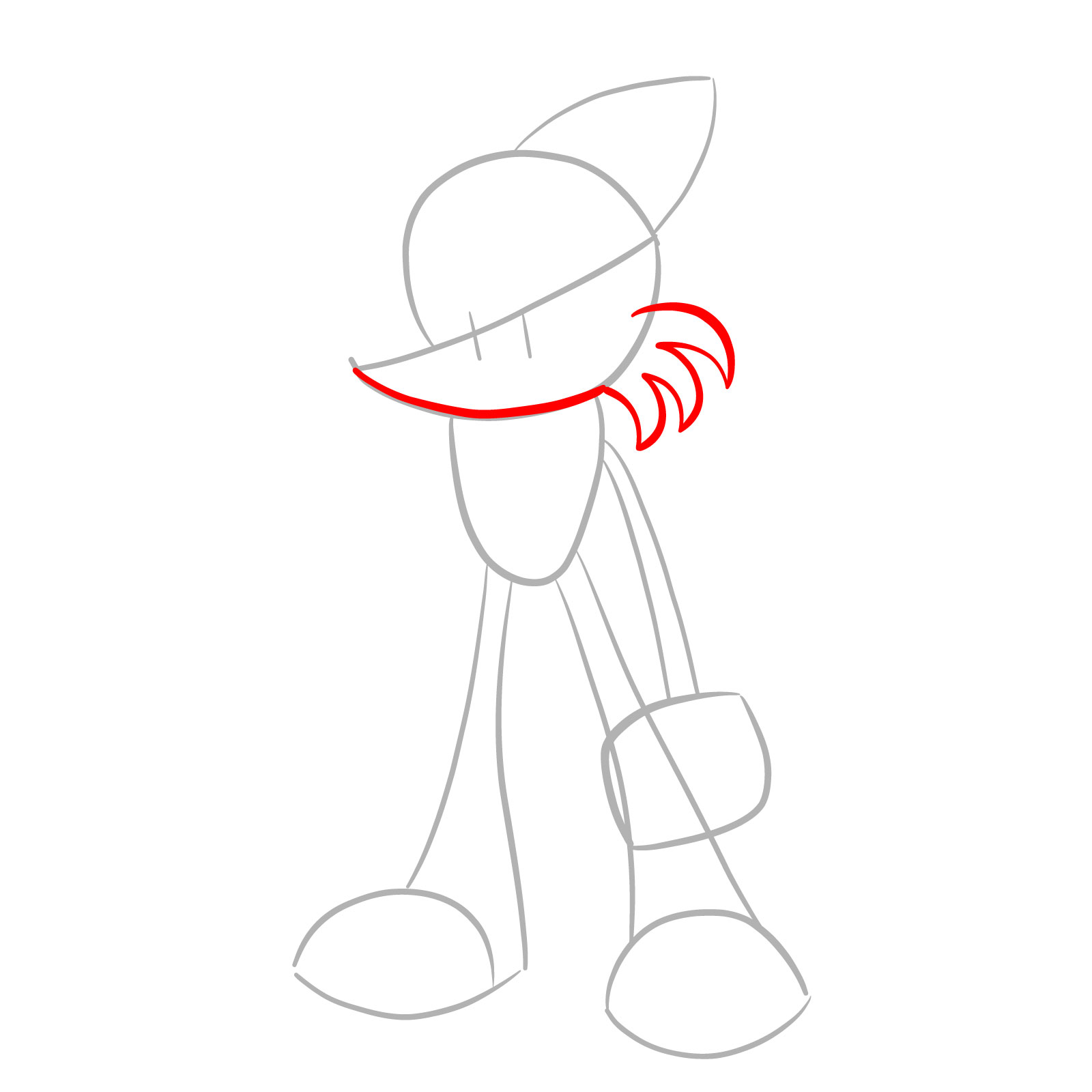 How to draw Luther Artwright (Vs. Sonic Exe) - step 04