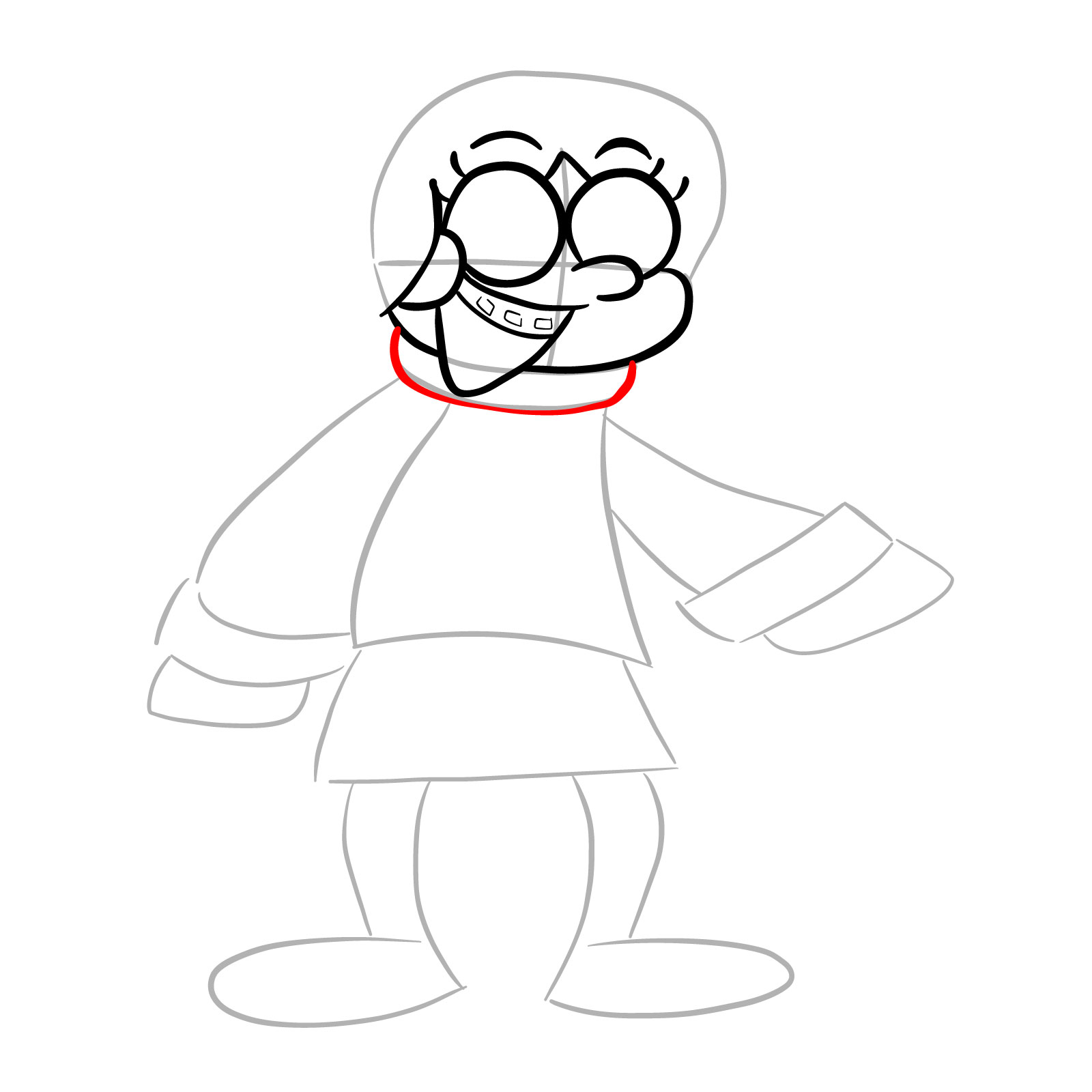 How to draw Mabel Pines Glitched Legends  - step 10