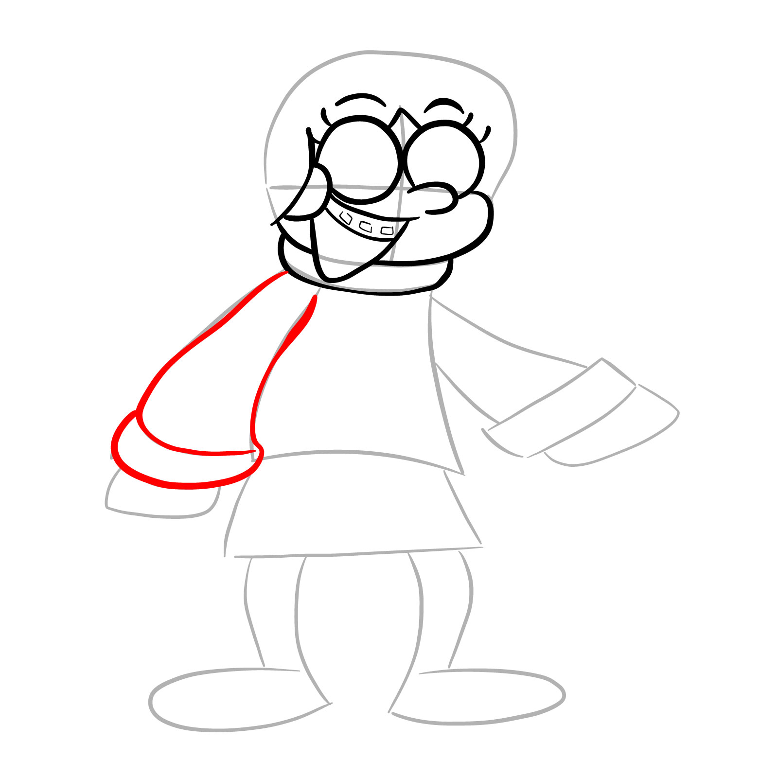 How to draw Mabel Pines Glitched Legends  - step 11