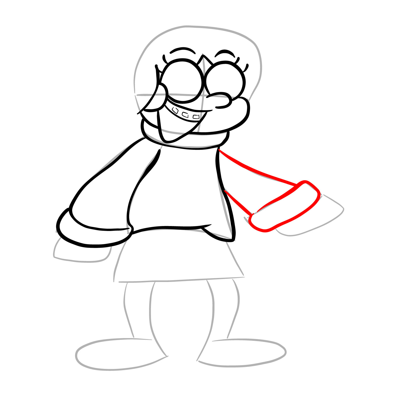 How to draw Mabel Pines Glitched Legends  - step 13