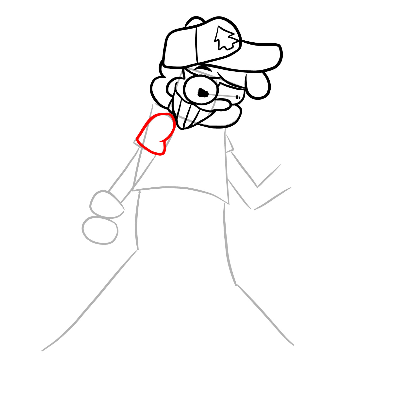 How to draw Mason Dipper Pines Glitched legends - step 15