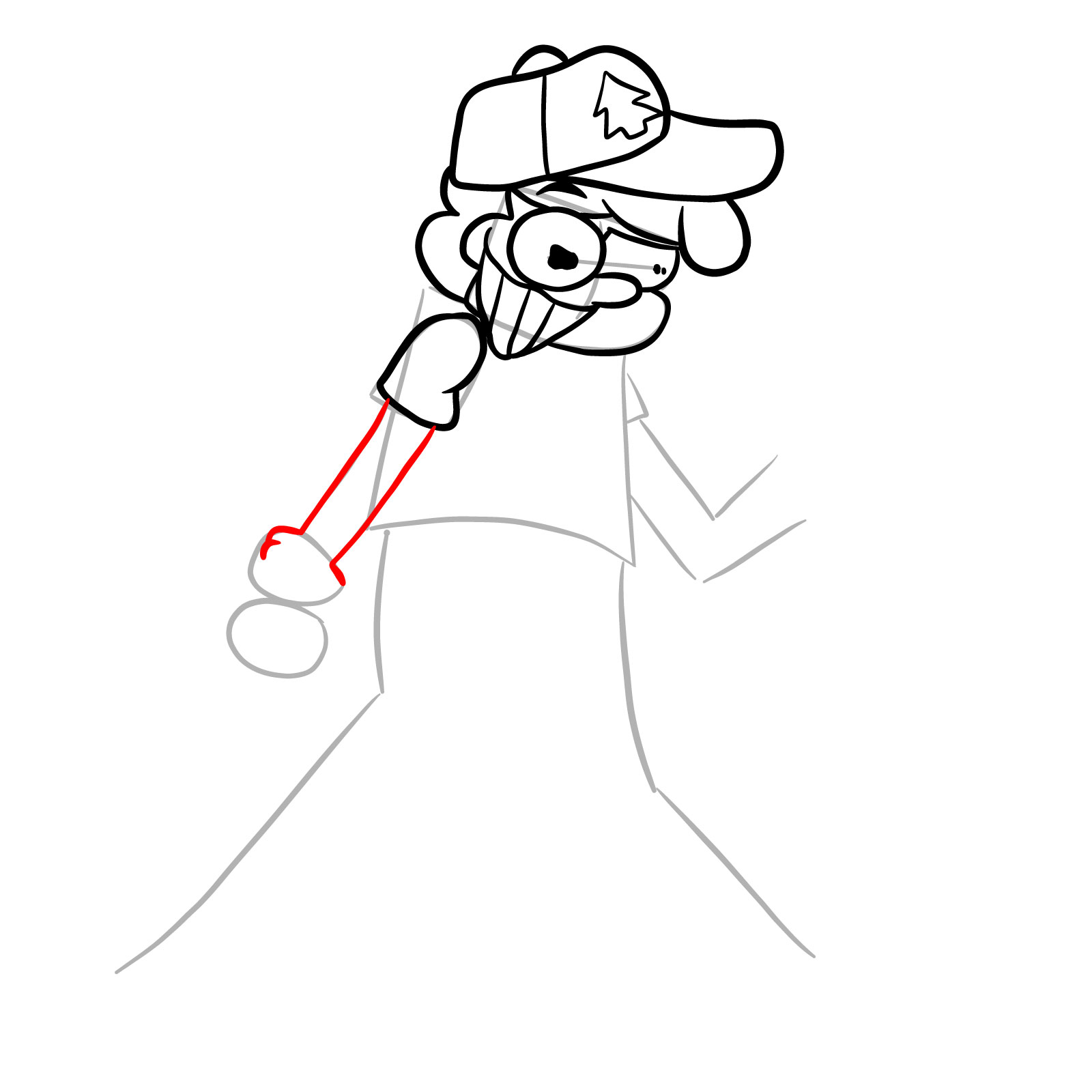 How to draw Mason Dipper Pines Glitched legends - step 16