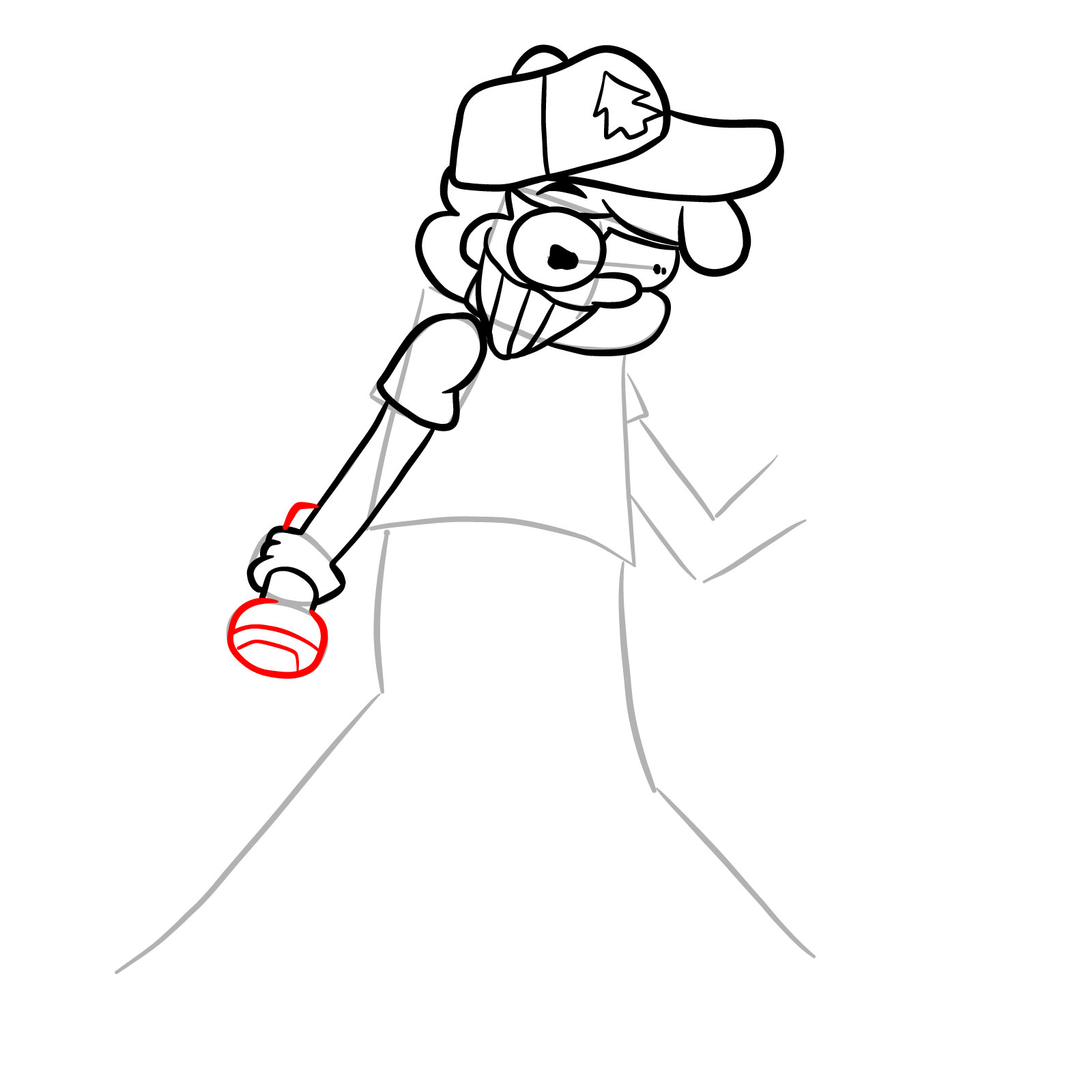 How to draw Mason Dipper Pines Glitched legends - step 18