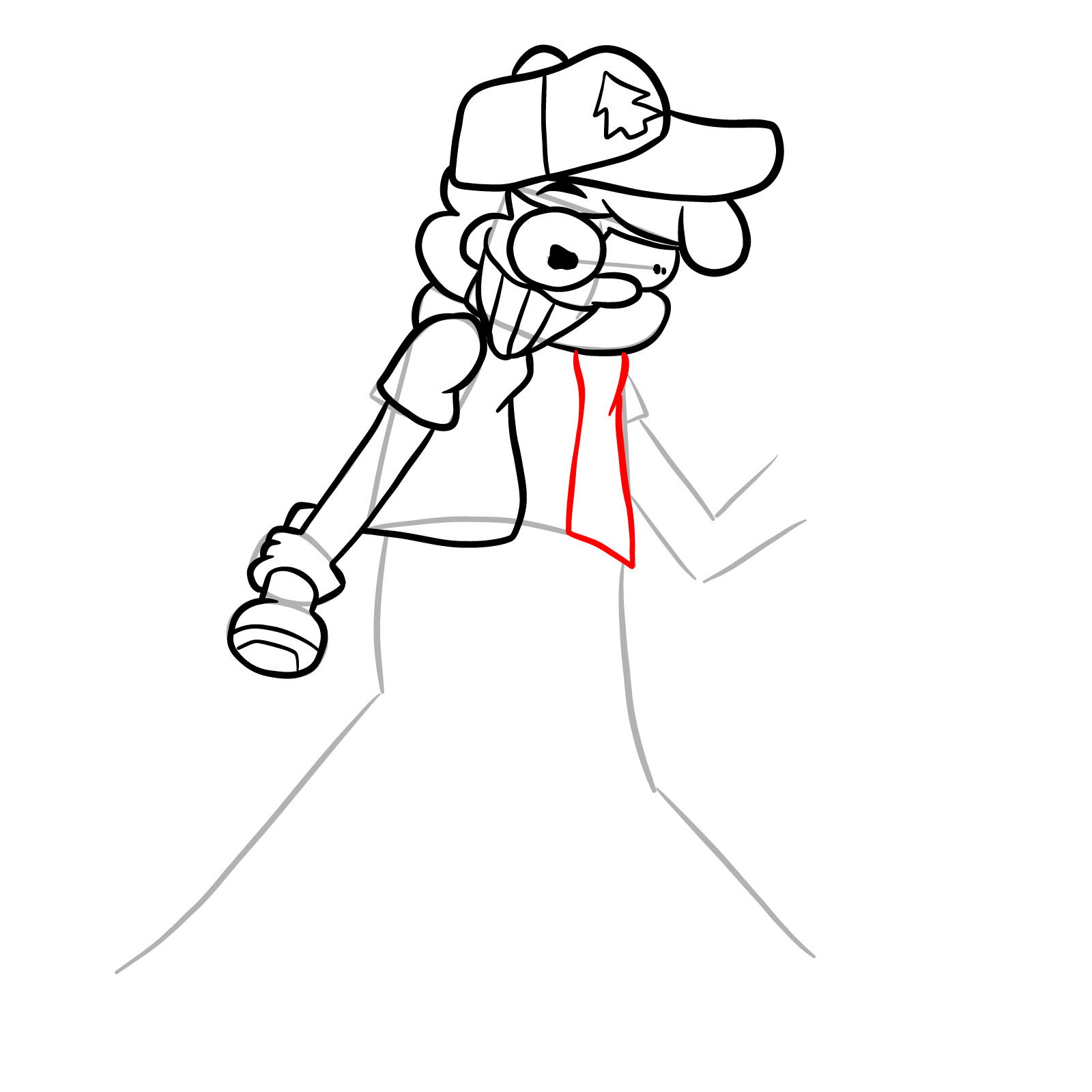 How to draw Mason Dipper Pines Glitched legends - step 20