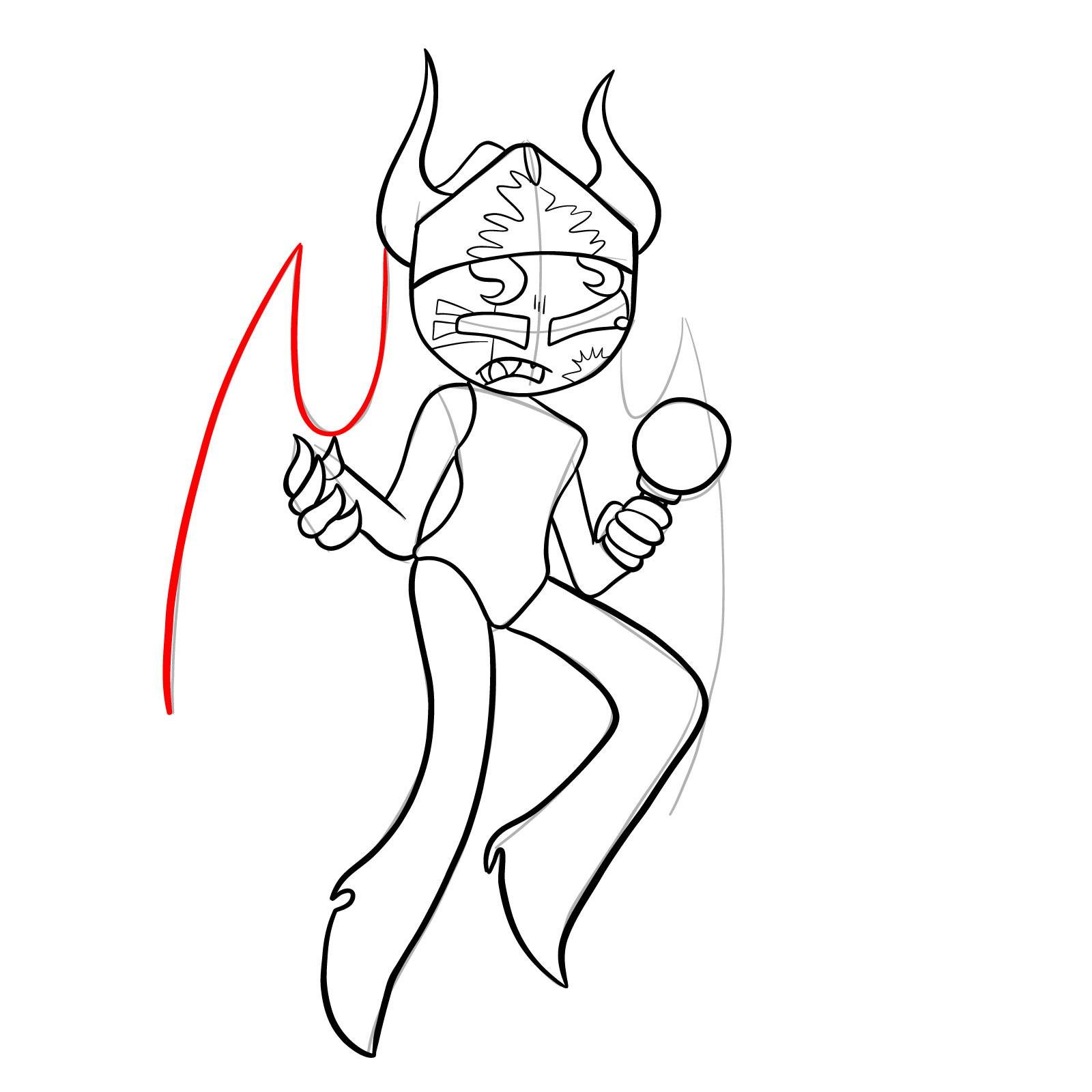 How to draw Corrupted Sarvente - step 22