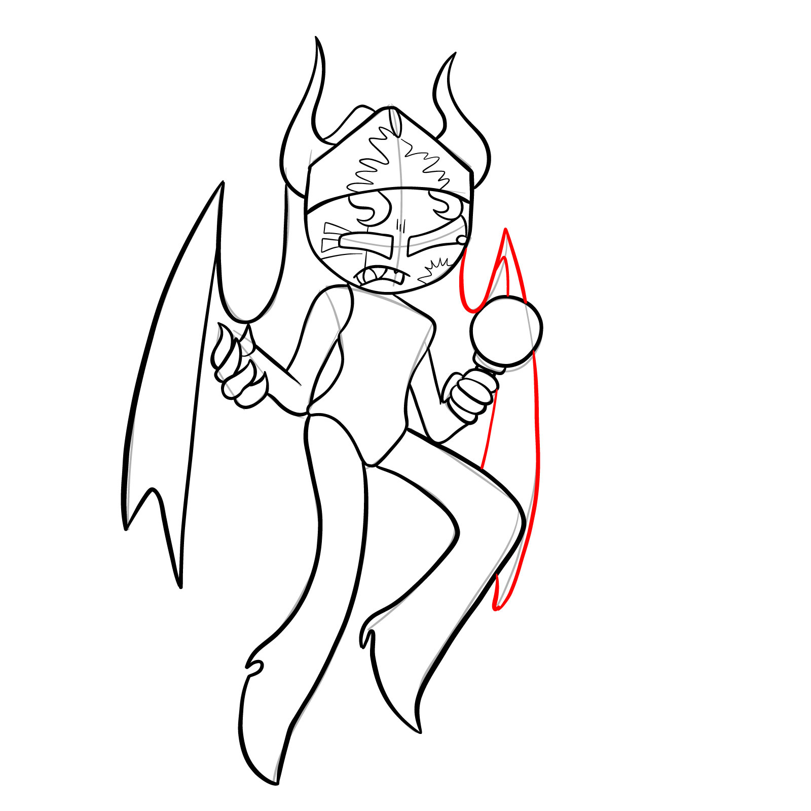 How to draw Corrupted Sarvente - step 24