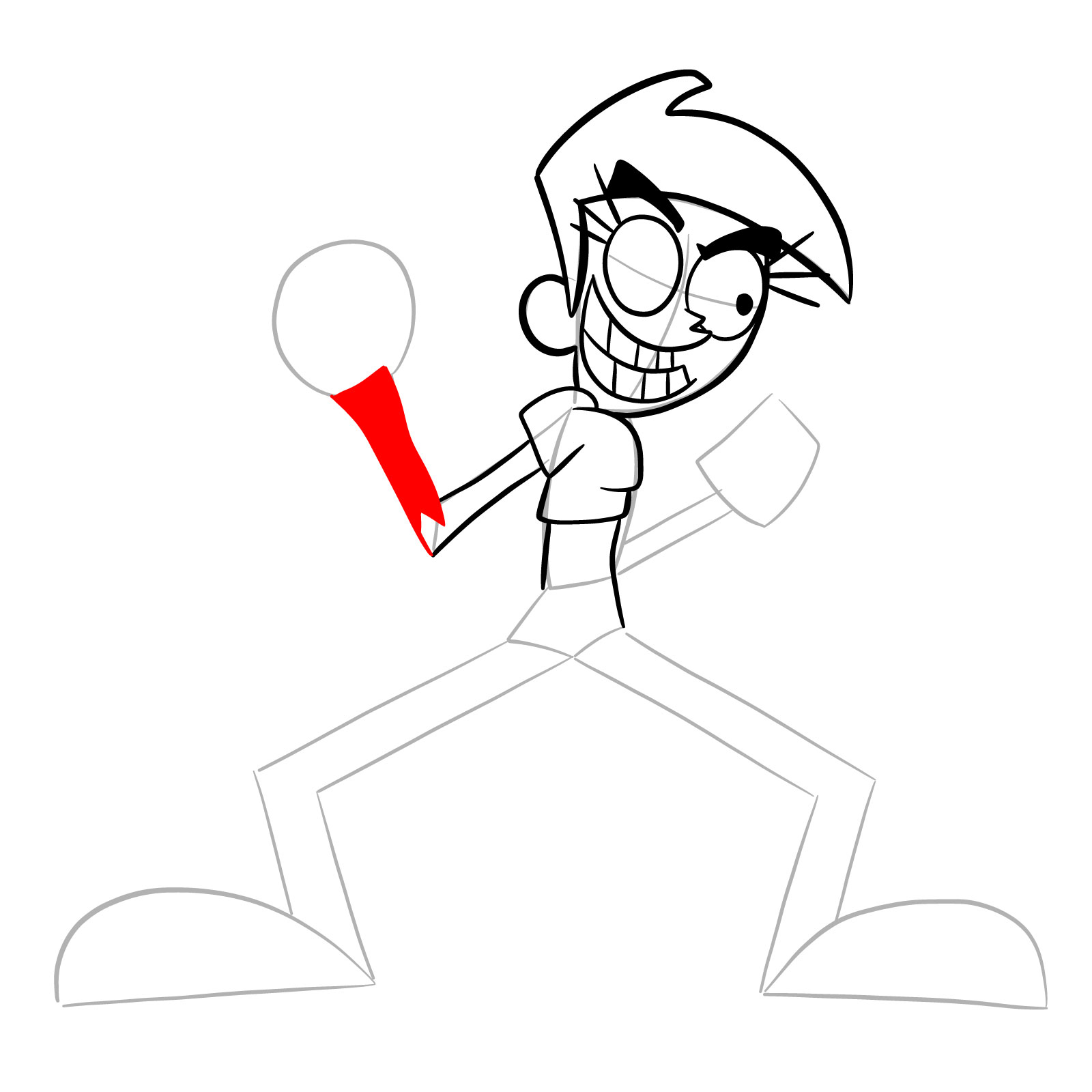 How to draw Vicky Glitched Legends - step 16