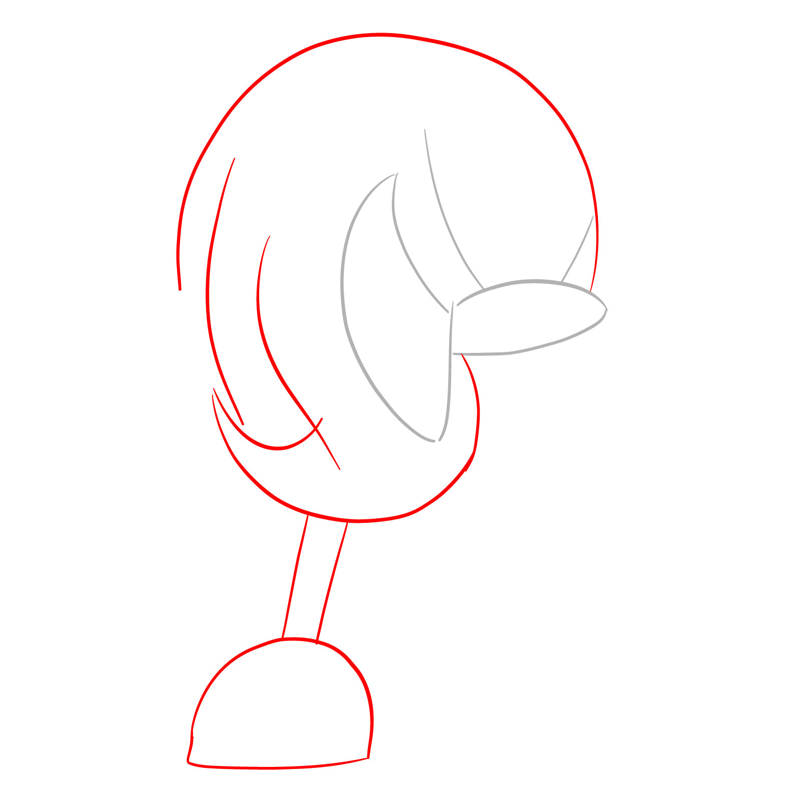 How to draw Soul Knuckles (Vs. Sonic Exe) - step 02