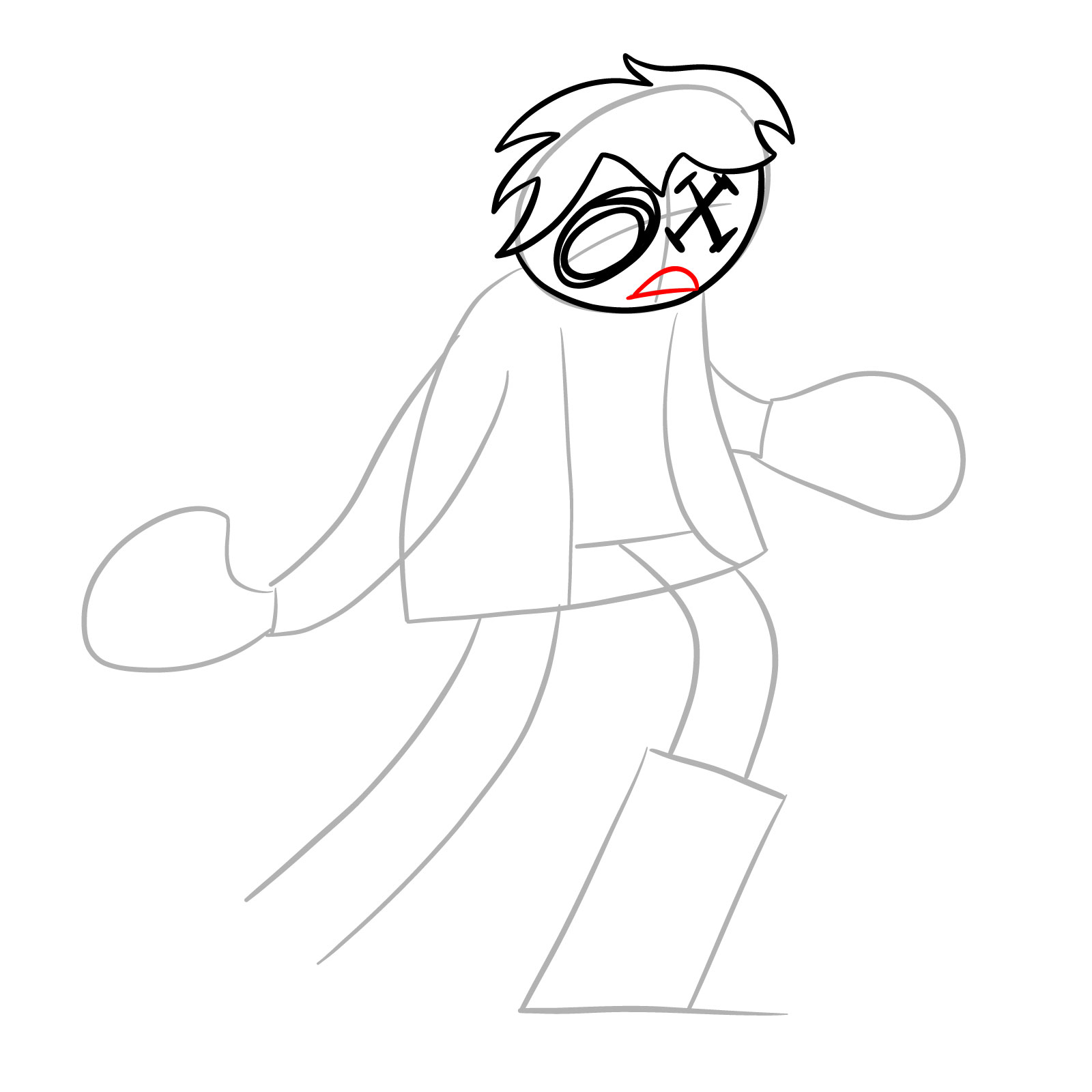 How to draw Corrupted Ruv - step 09