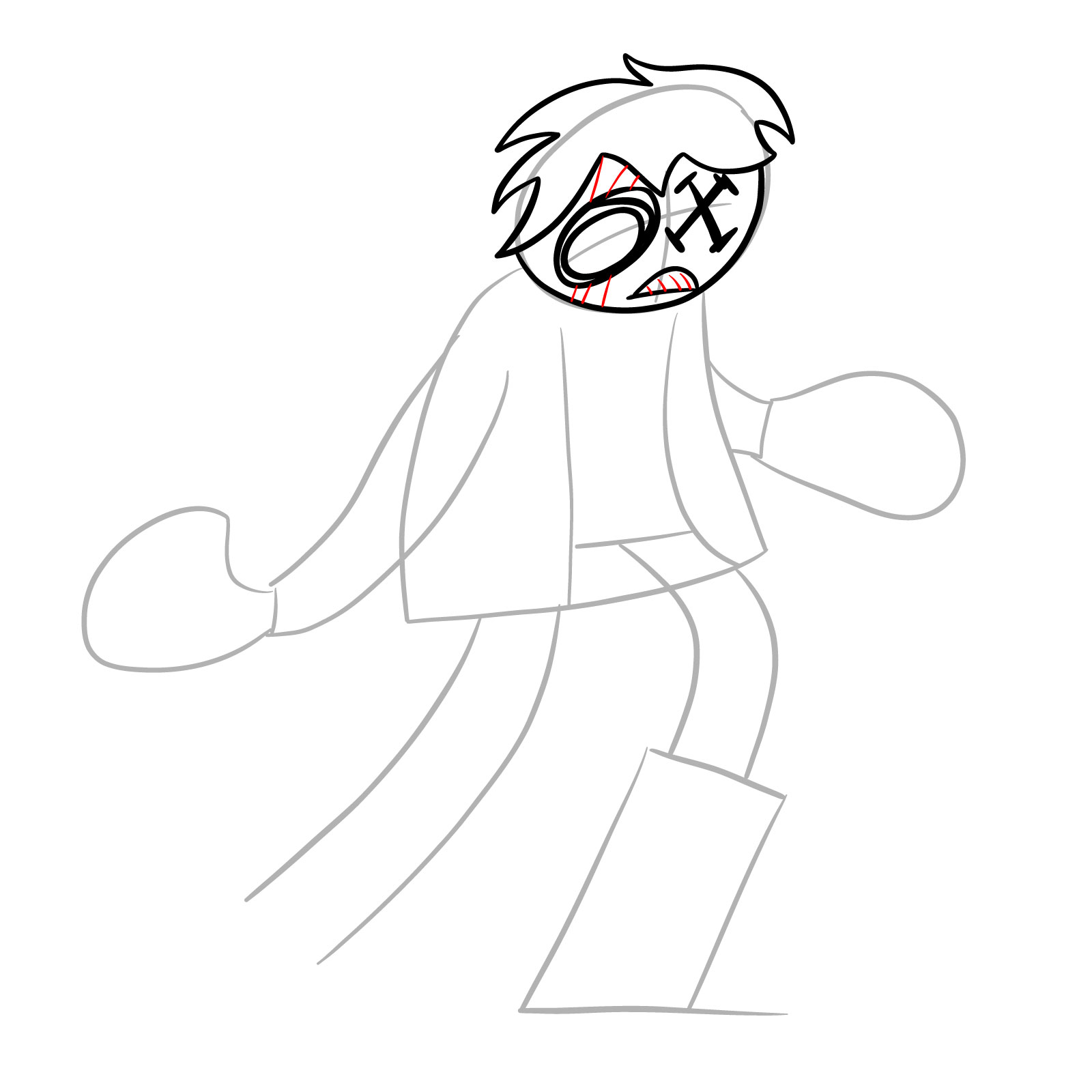 How to draw Corrupted Ruv - step 10
