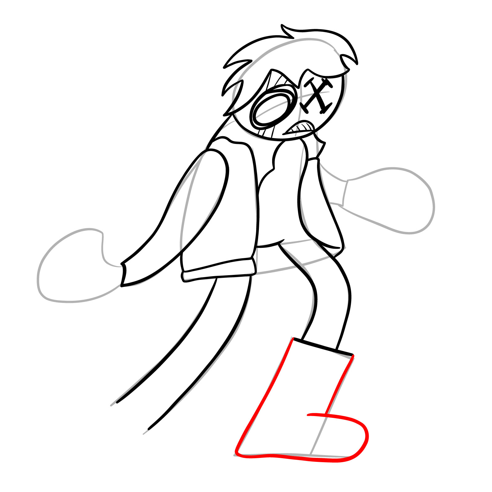 How to draw Corrupted Ruv - step 18